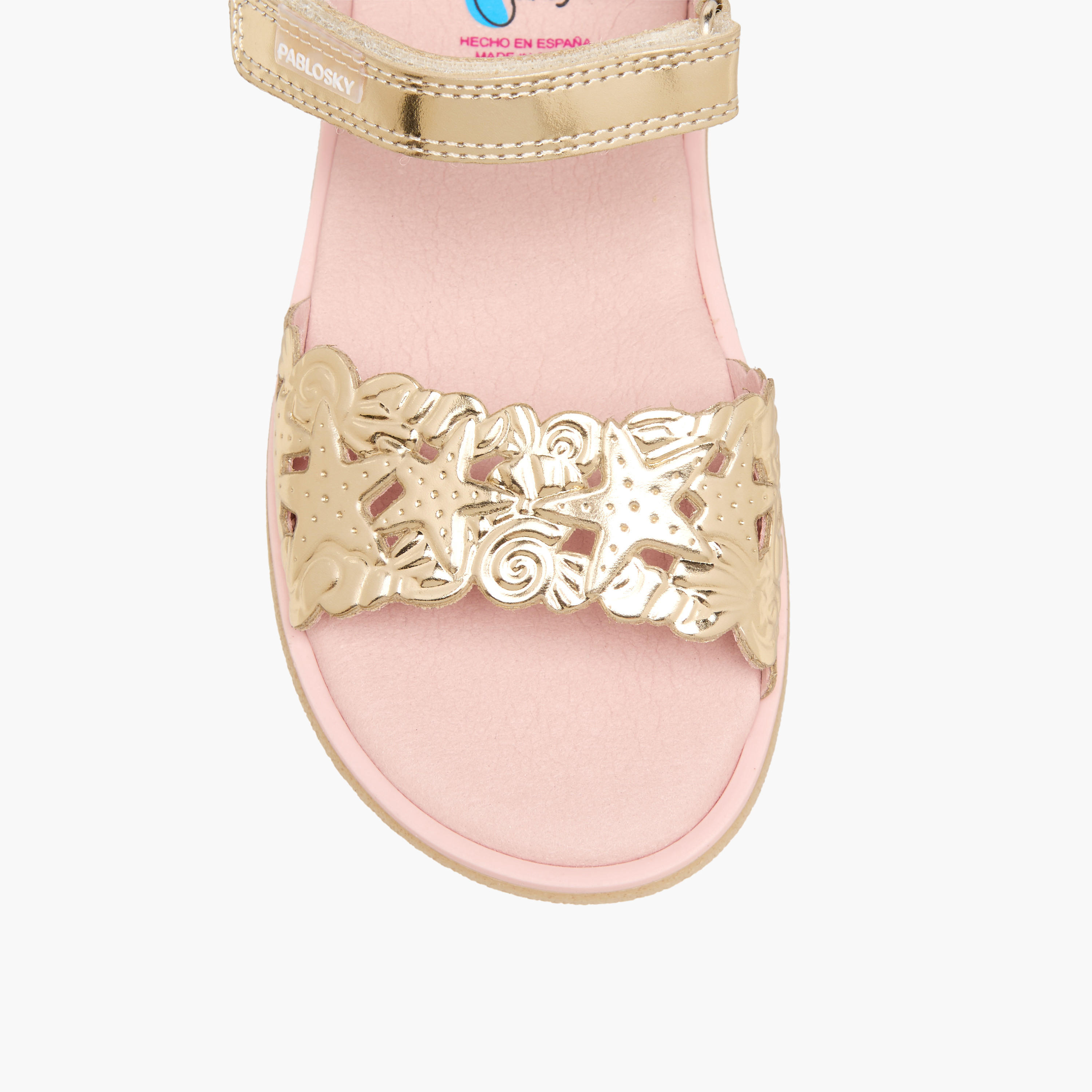 Pablosky Sandals with Hook & Loop Closure-baby-girls-shoes-sandals-image-3