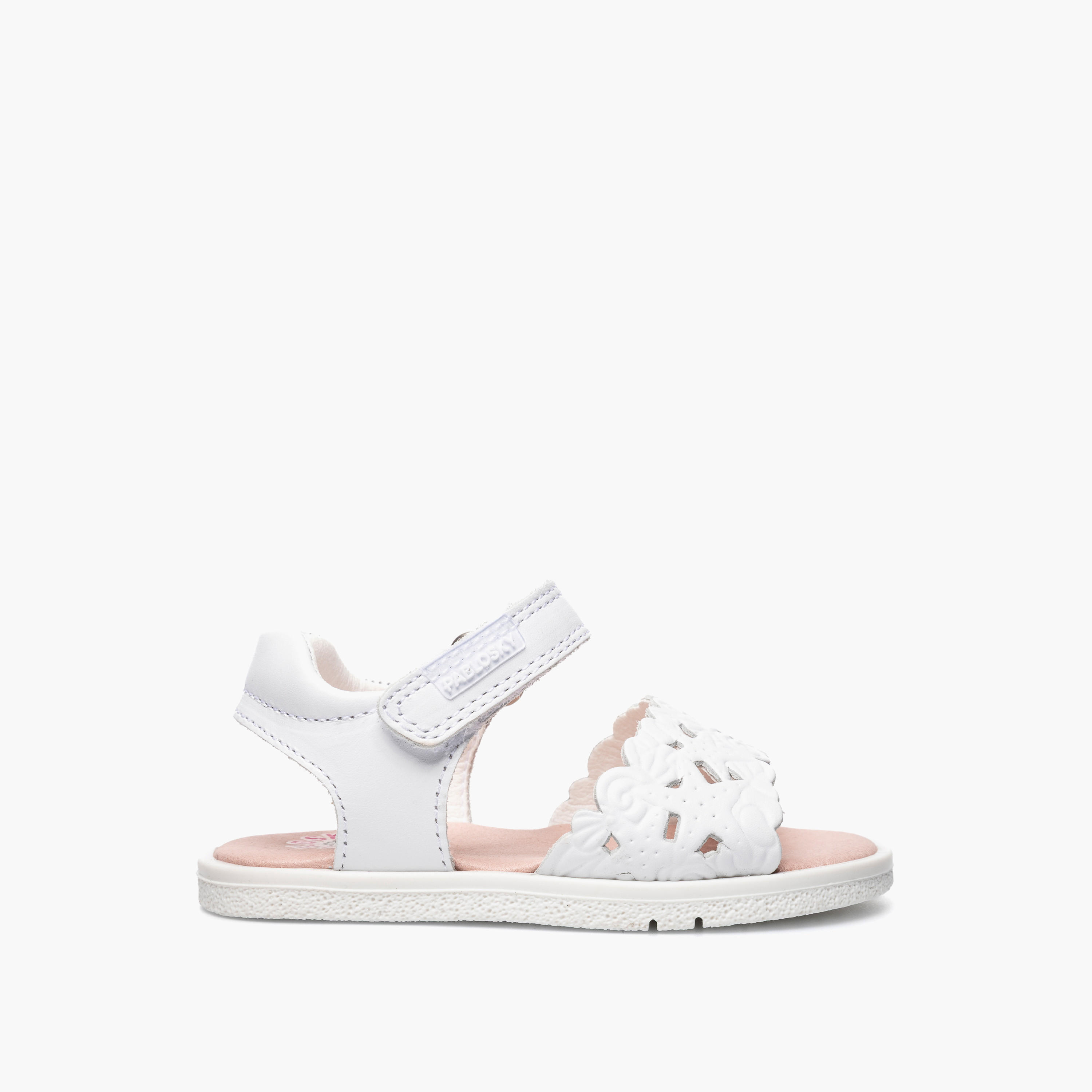Pablosky Sandals with Hook & Loop Closure, Cutout Design-baby-girls-shoes-sandals-image-2
