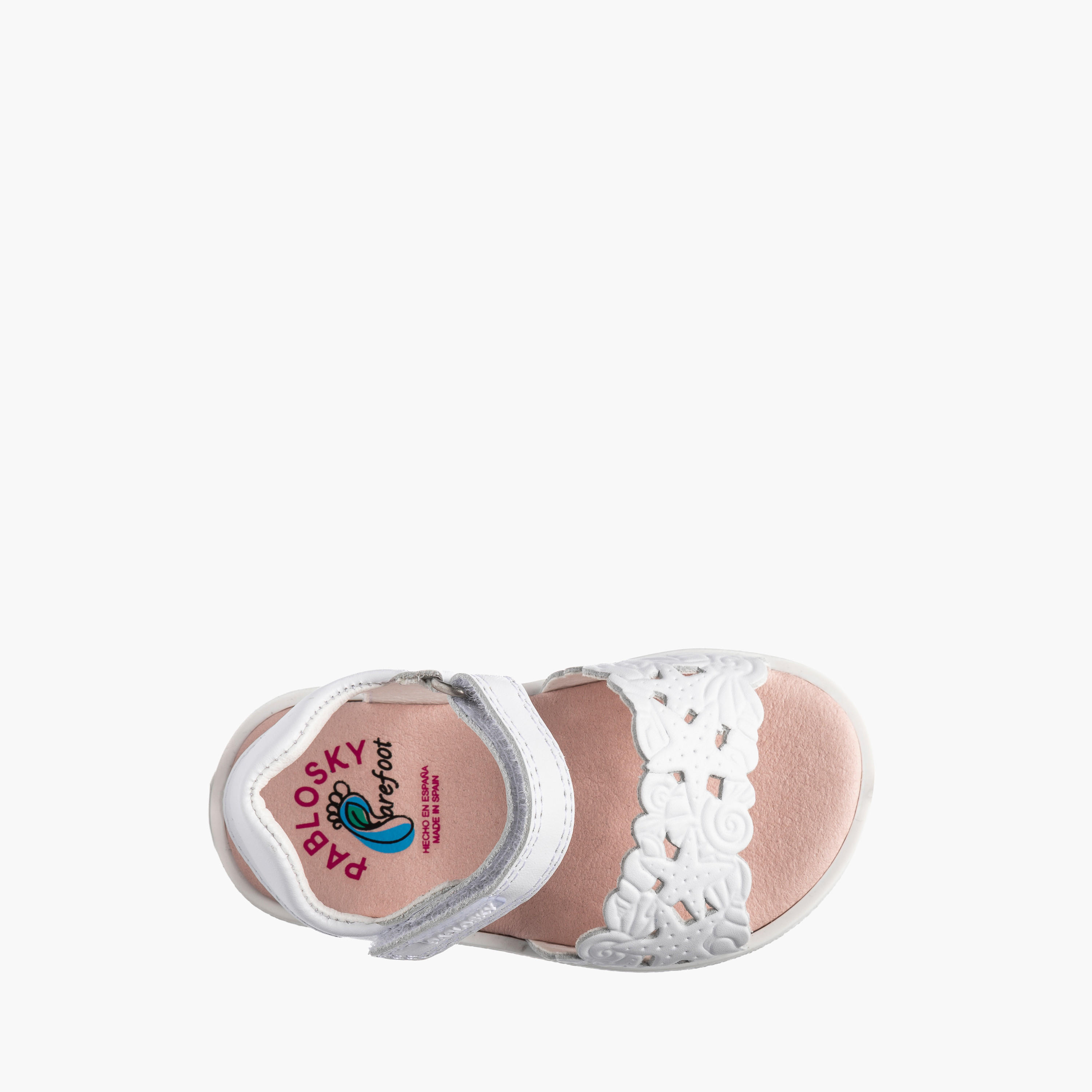 Pablosky Sandals with Hook & Loop Closure, Cutout Design-baby-girls-shoes-sandals-image-4