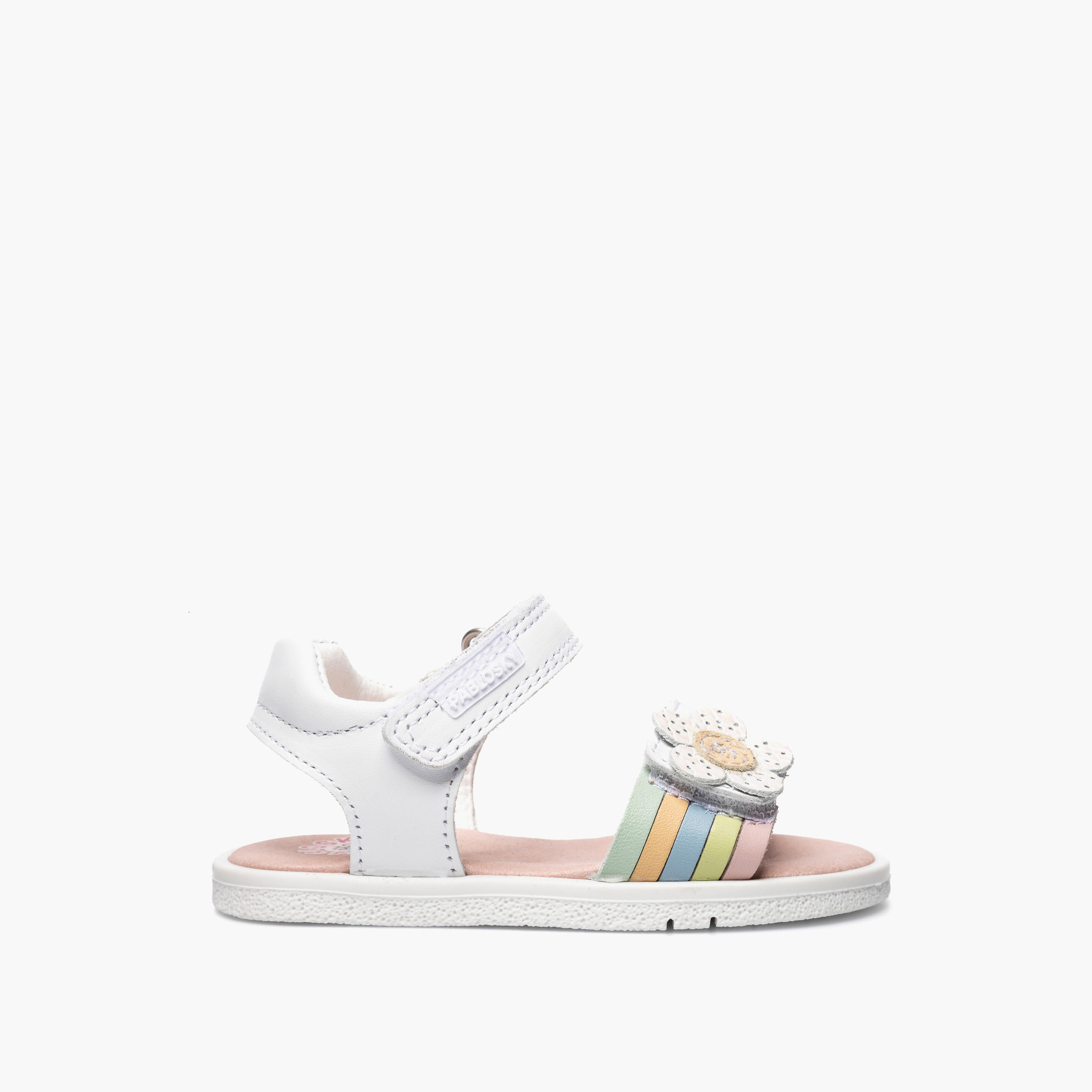 Pablosky Leather Sandals with Hook & Loop Closure-baby-girls-shoes-sandals-image-2