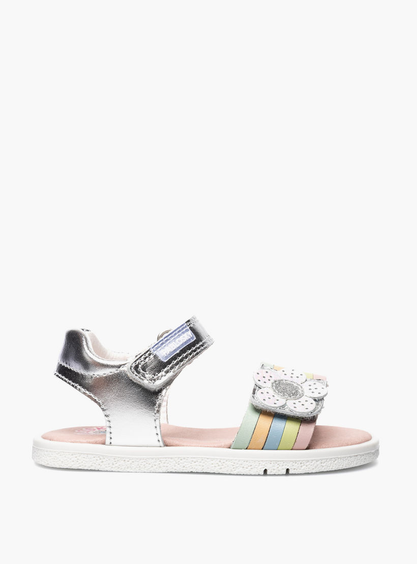 صندل بشريط إغلاق لاصق وزينة زهرية من بابلوسكي-baby-girls-shoes-sandals-image-2