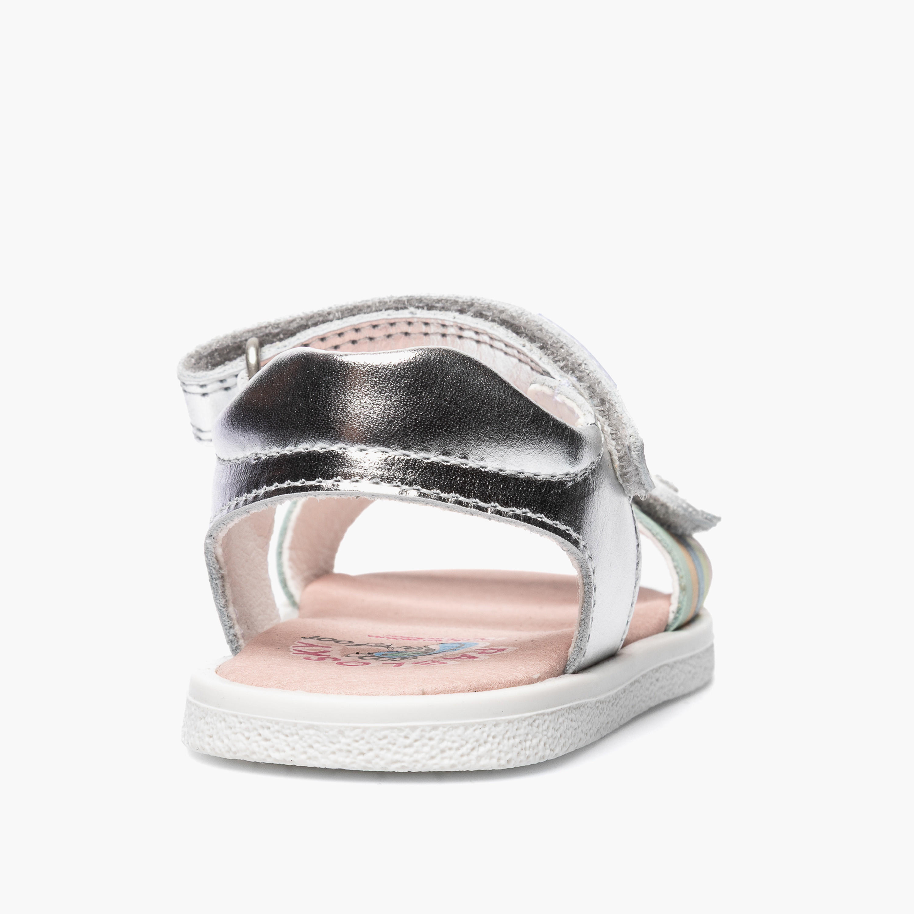 صندل بشريط إغلاق لاصق وزينة زهرية من بابلوسكي-baby-girls-shoes-sandals-image-3