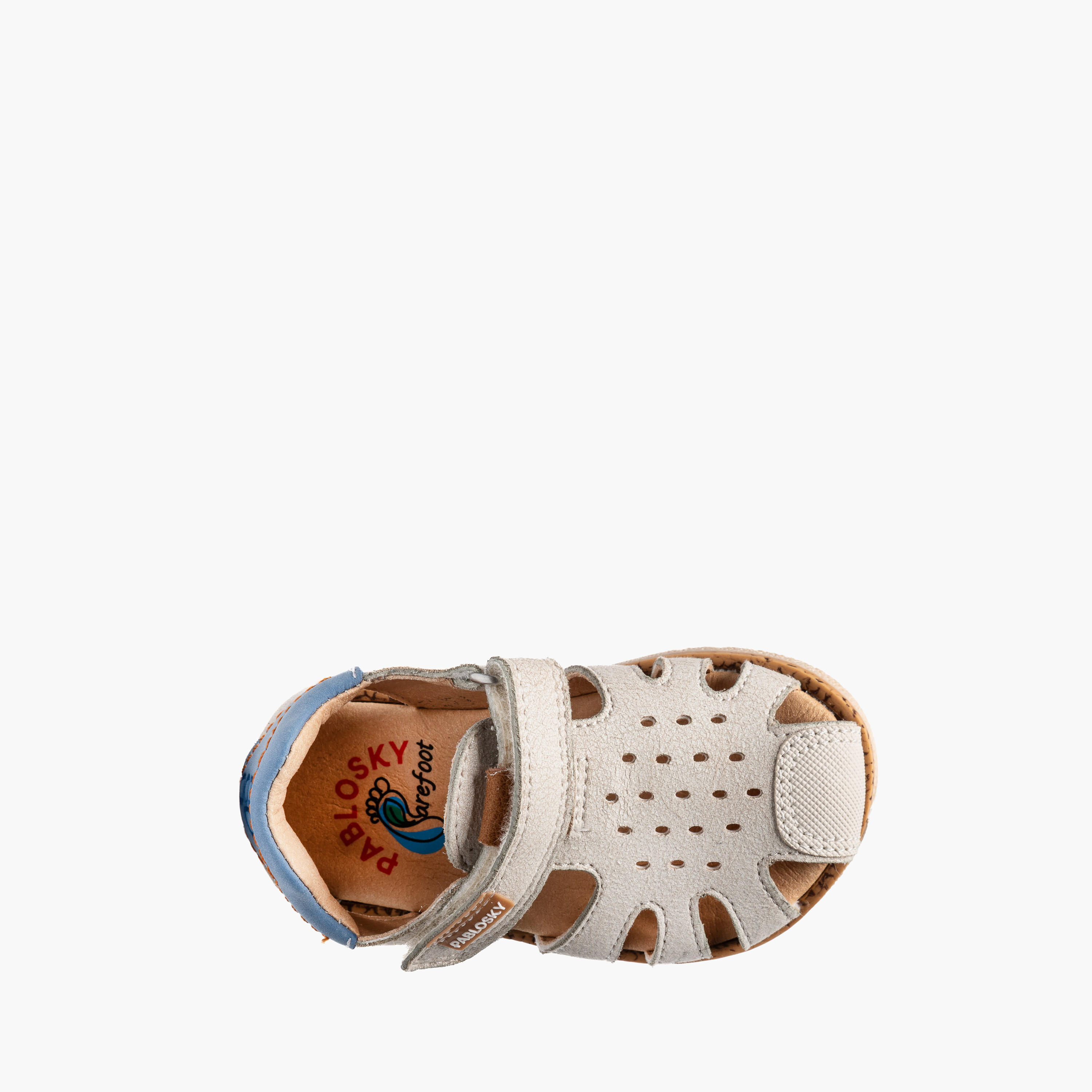 Pablosky Sandals with Hook & Loop Closure with Stitch Design-baby-boys-shoes-sandals-image-4
