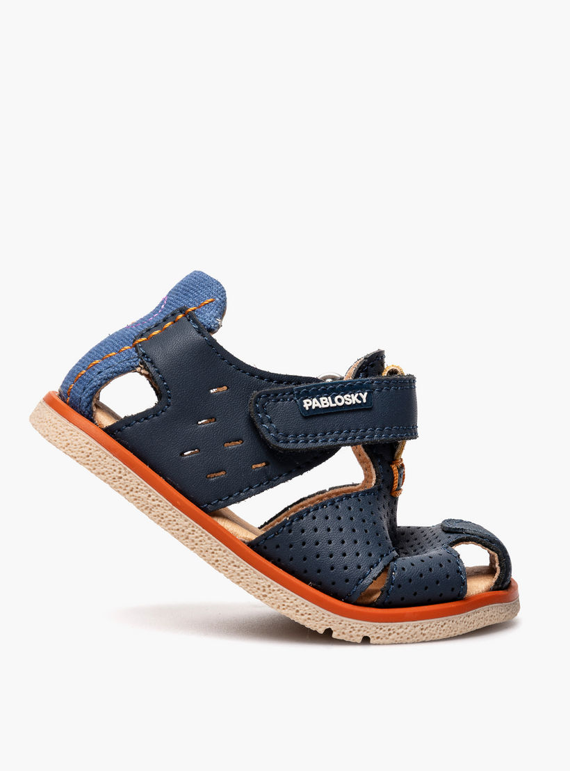 Pablosky Sandals with Hook & Loop Closure with Perforated Design-baby-boys-shoes-sandals-image-5
