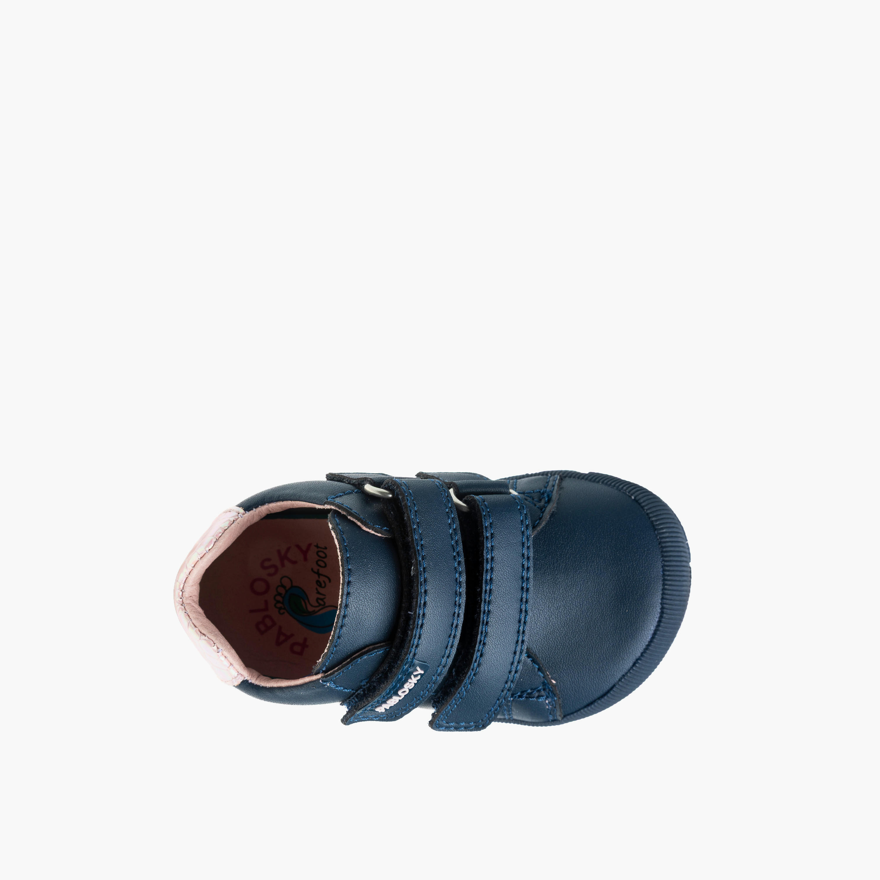 حذاء أطفال جلد بطبعات قطة وبشريط إغلاق لاصق من بابلوسكي-baby-girls-shoes-closedshoes-image-3