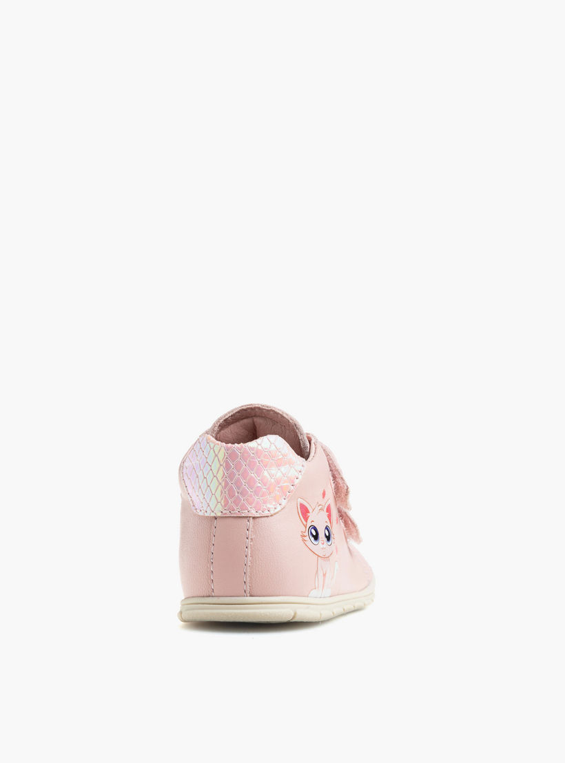 بوت أطفال جلد بطبعات قطة وشريط إغلاق من بابلوفسكي-baby-girls-shoes-closedshoes-image-2