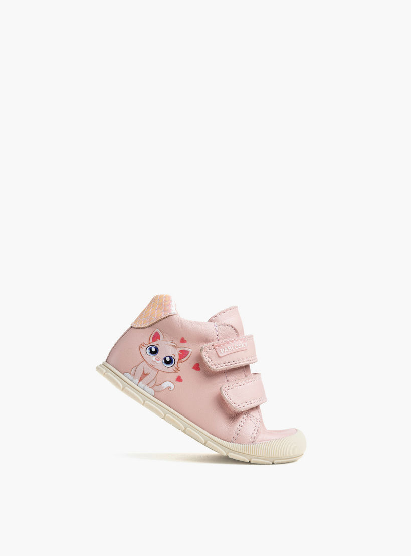 بوت أطفال جلد بطبعات قطة وشريط إغلاق من بابلوفسكي-baby-girls-shoes-closedshoes-image-4