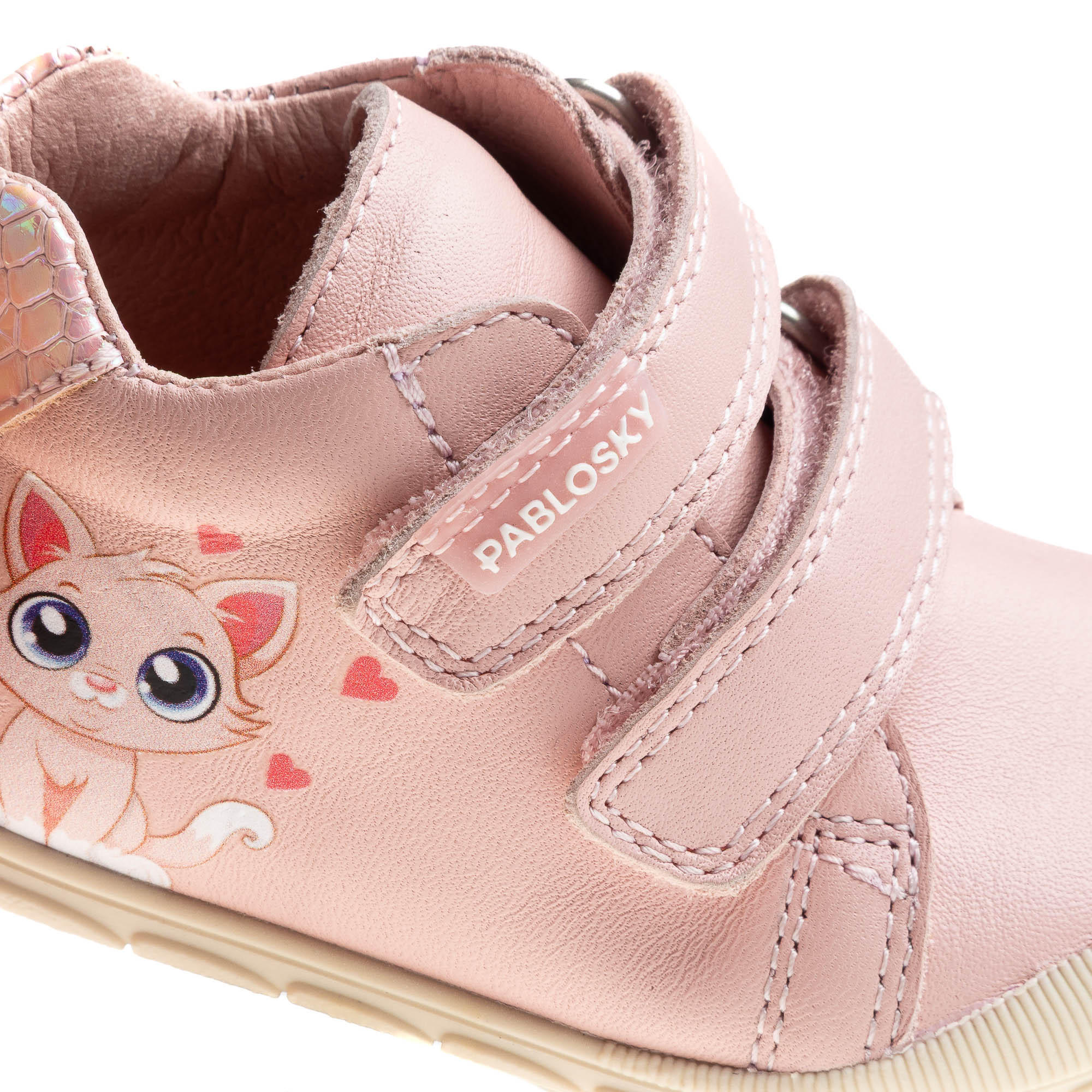 بوت أطفال جلد بطبعات قطة وشريط إغلاق من بابلوفسكي-baby-girls-shoes-closedshoes-image-6