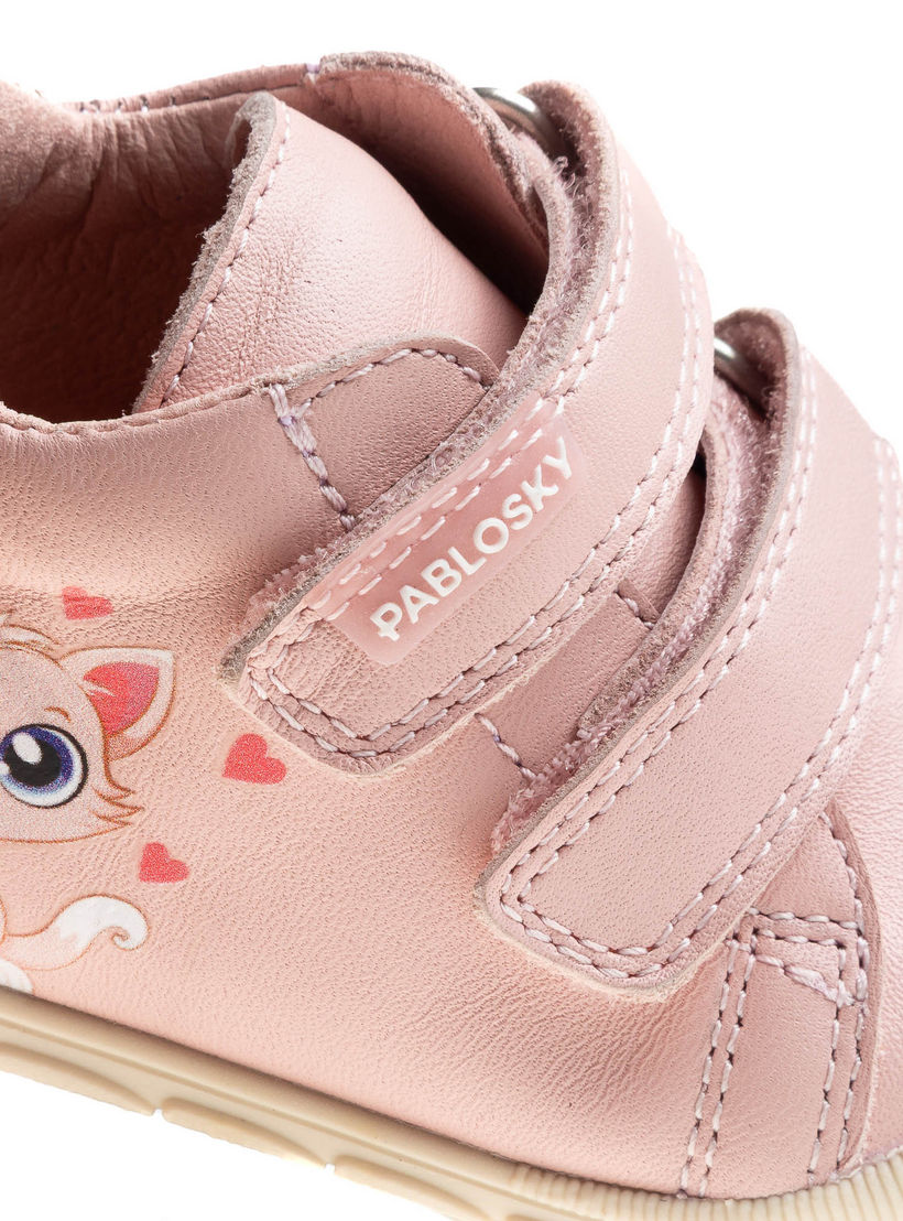 بوت أطفال جلد بطبعات قطة وشريط إغلاق من بابلوفسكي-baby-girls-shoes-closedshoes-image-6