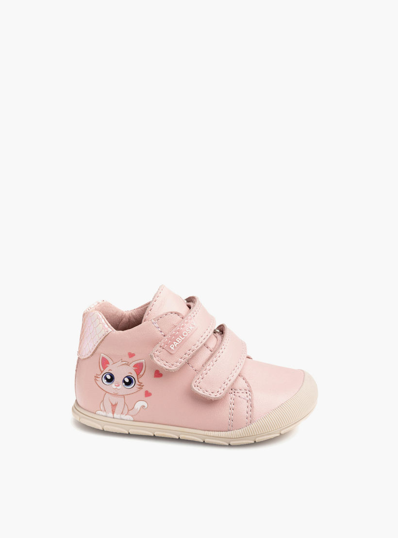 بوت أطفال جلد بطبعات قطة وشريط إغلاق من بابلوفسكي-baby-girls-shoes-closedshoes-image-7