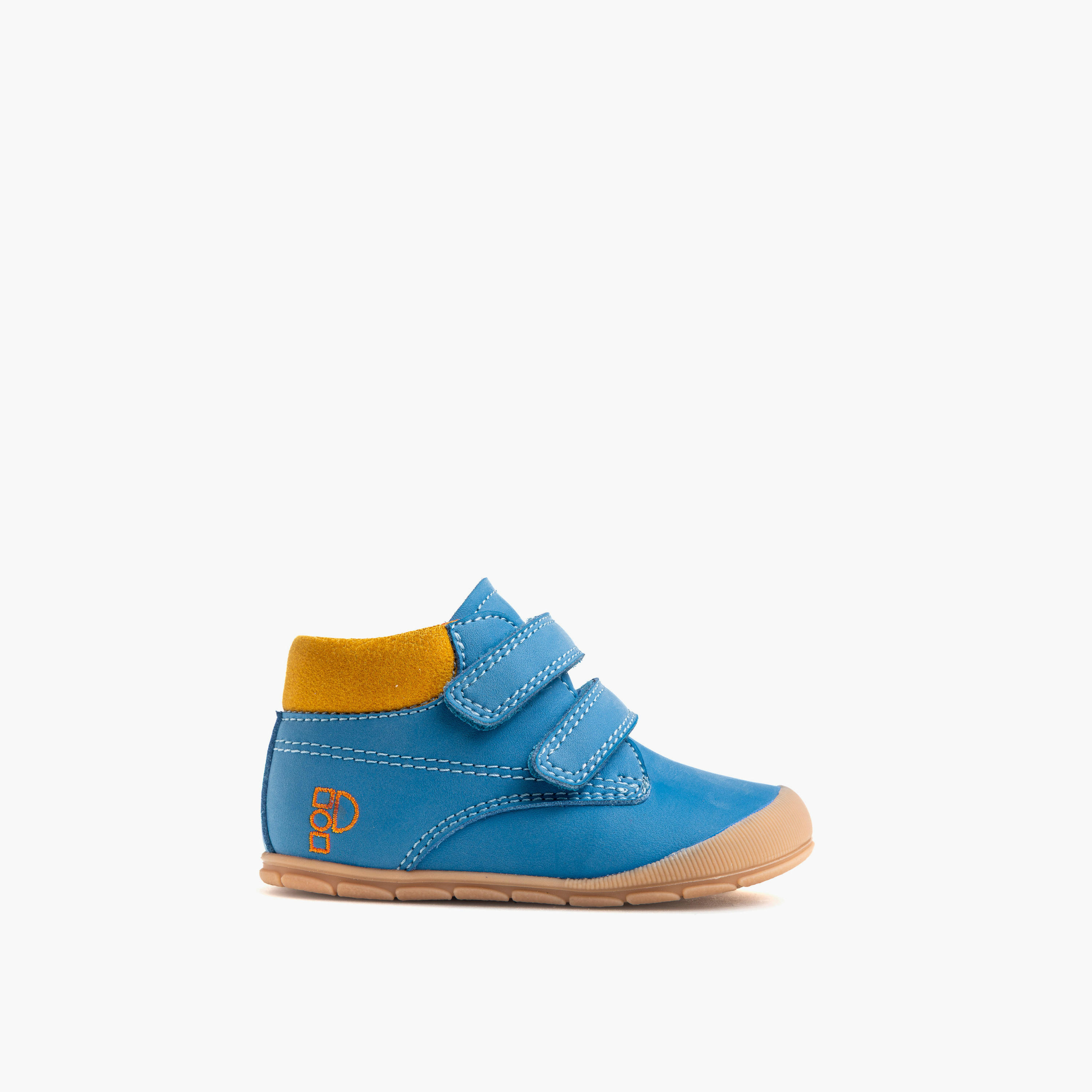 Pablosky Leather Baby Booties with Hook and Loop Closure-baby-boys-shoes-booties-image-1