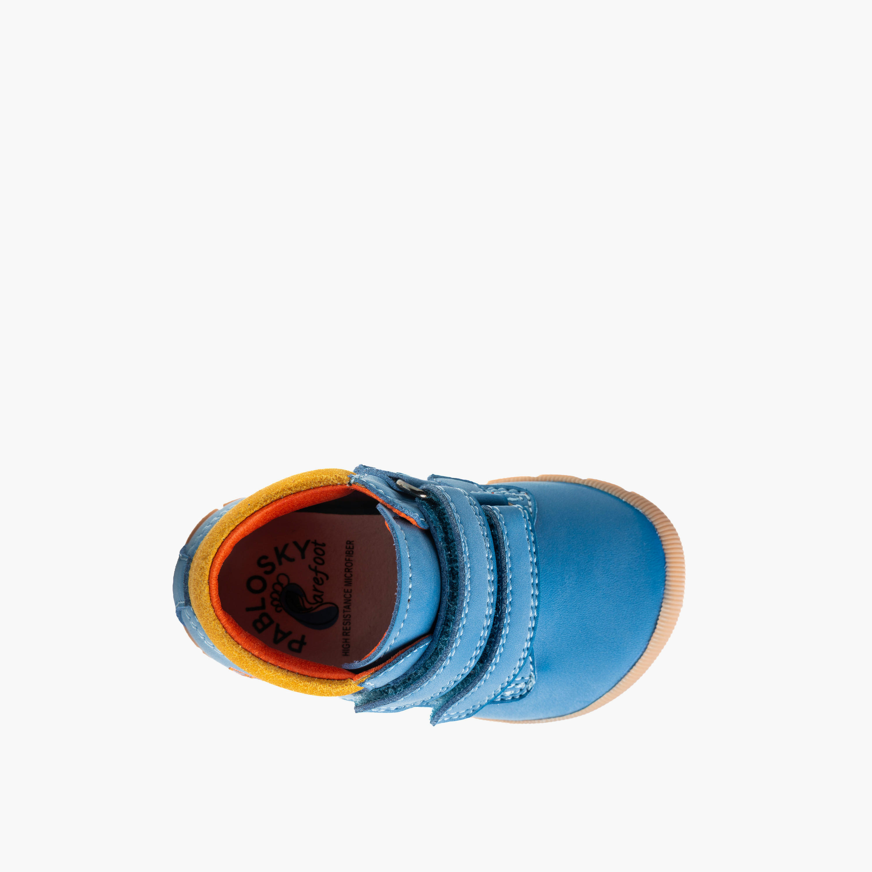 Pablosky Leather Baby Booties with Hook and Loop Closure-baby-boys-shoes-booties-image-3