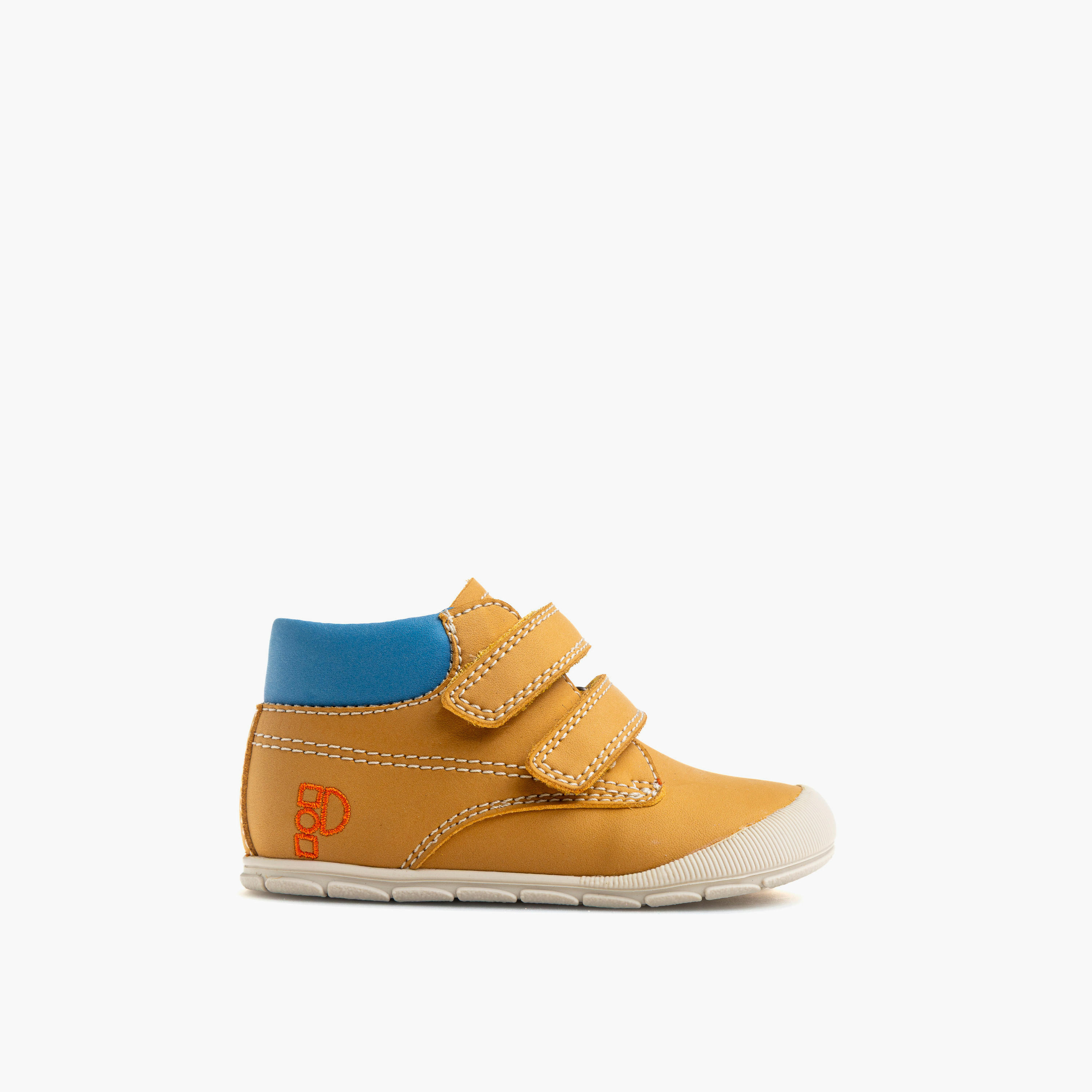 Pablosky Leather Baby Booties with Hook and Loop Closure-baby-boys-shoes-closedshoes-image-1
