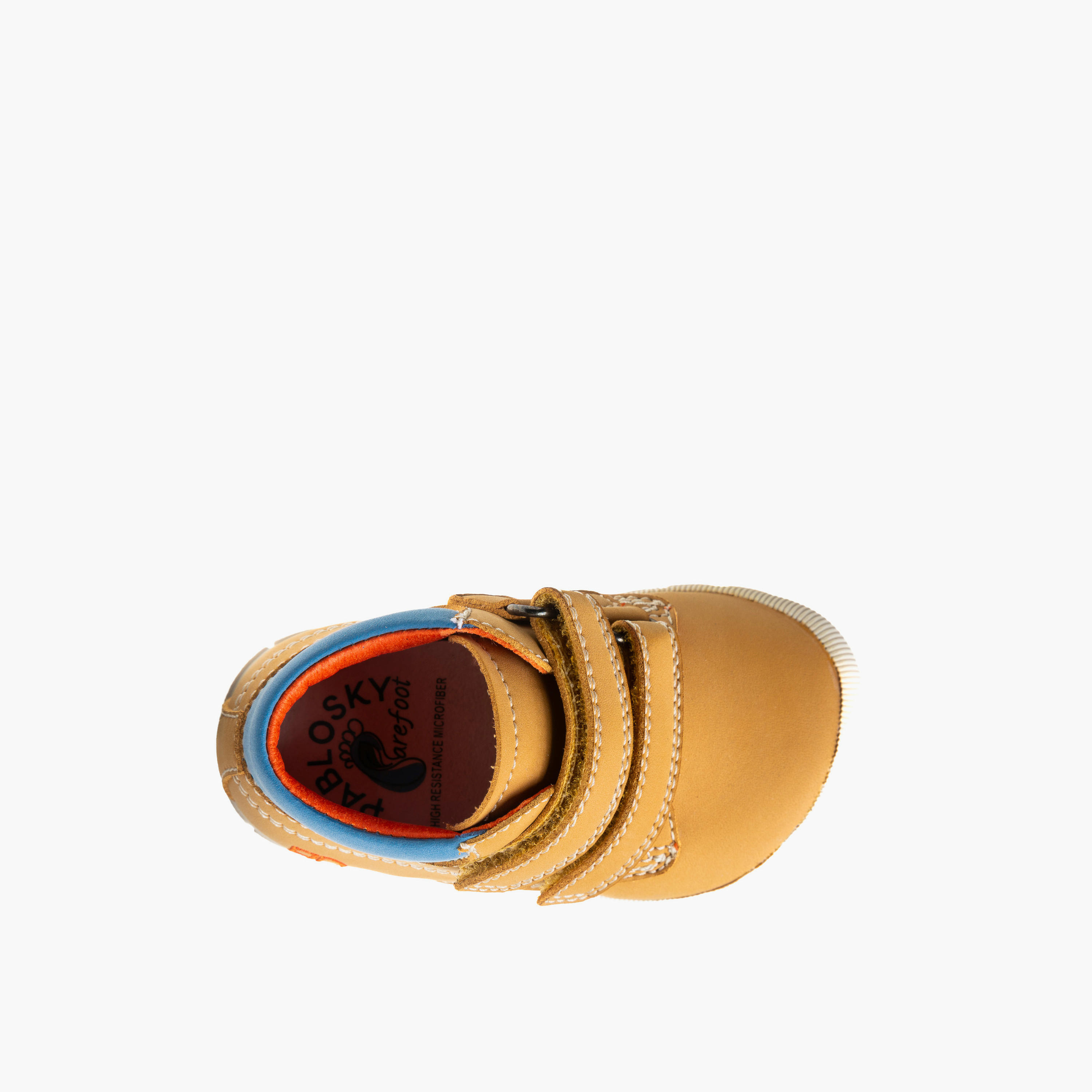 Pablosky Leather Baby Booties with Hook and Loop Closure-baby-boys-shoes-closedshoes-image-3