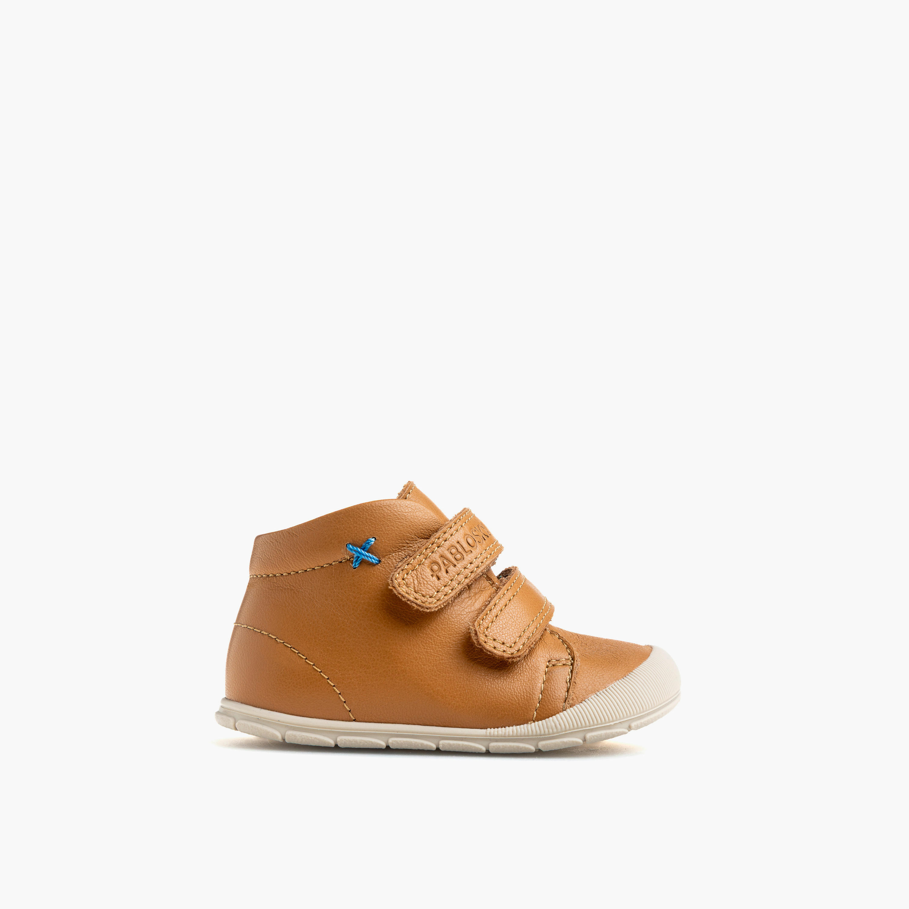 حذاء أطفال جلد بشريط إغلاق لاصق من بابلوسكي-baby-boys-shoes-booties-image-1