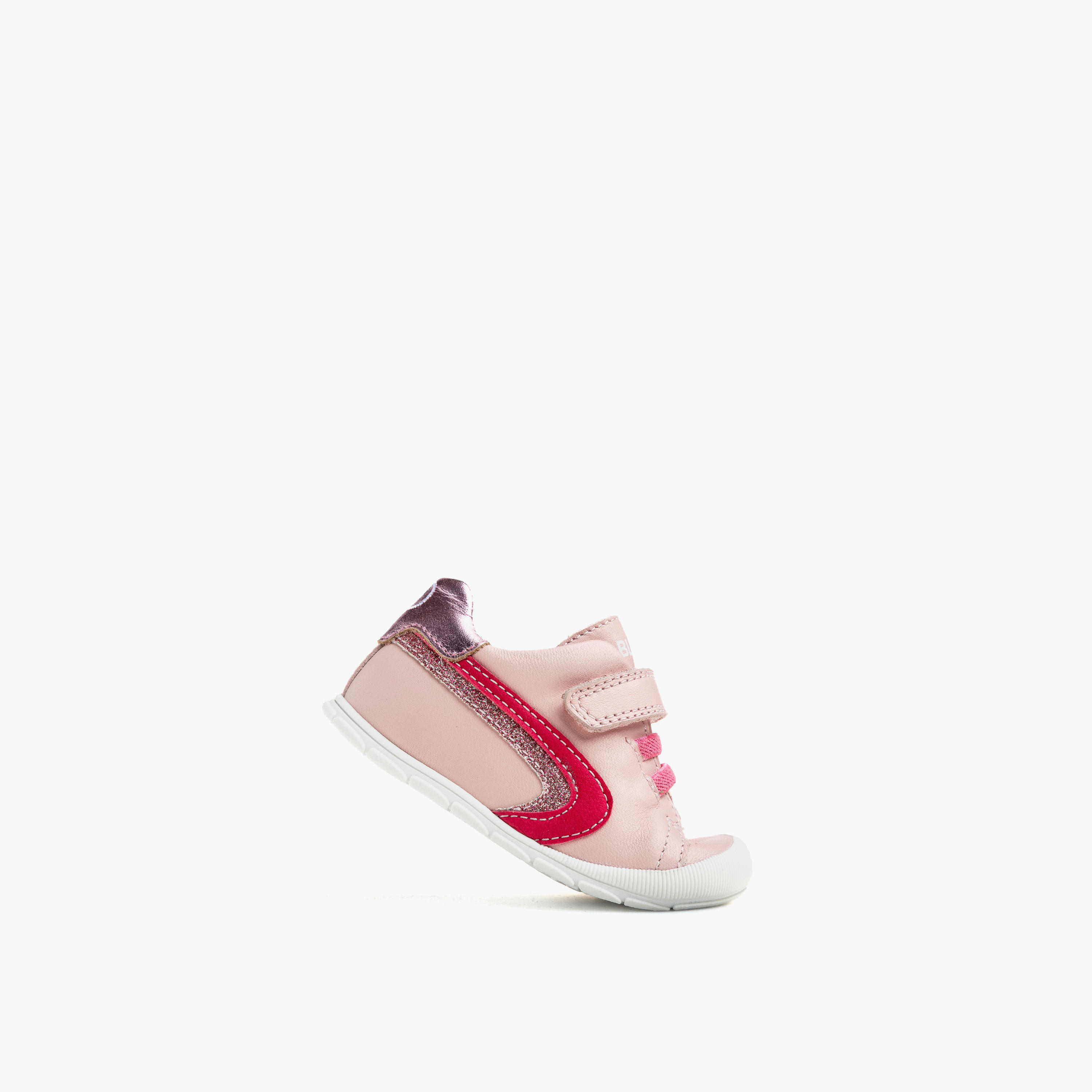 حذاء جلد مخطط بشريط إغلاق لاصق من بابلوفسكي-baby-girls-shoes-booties-image-4