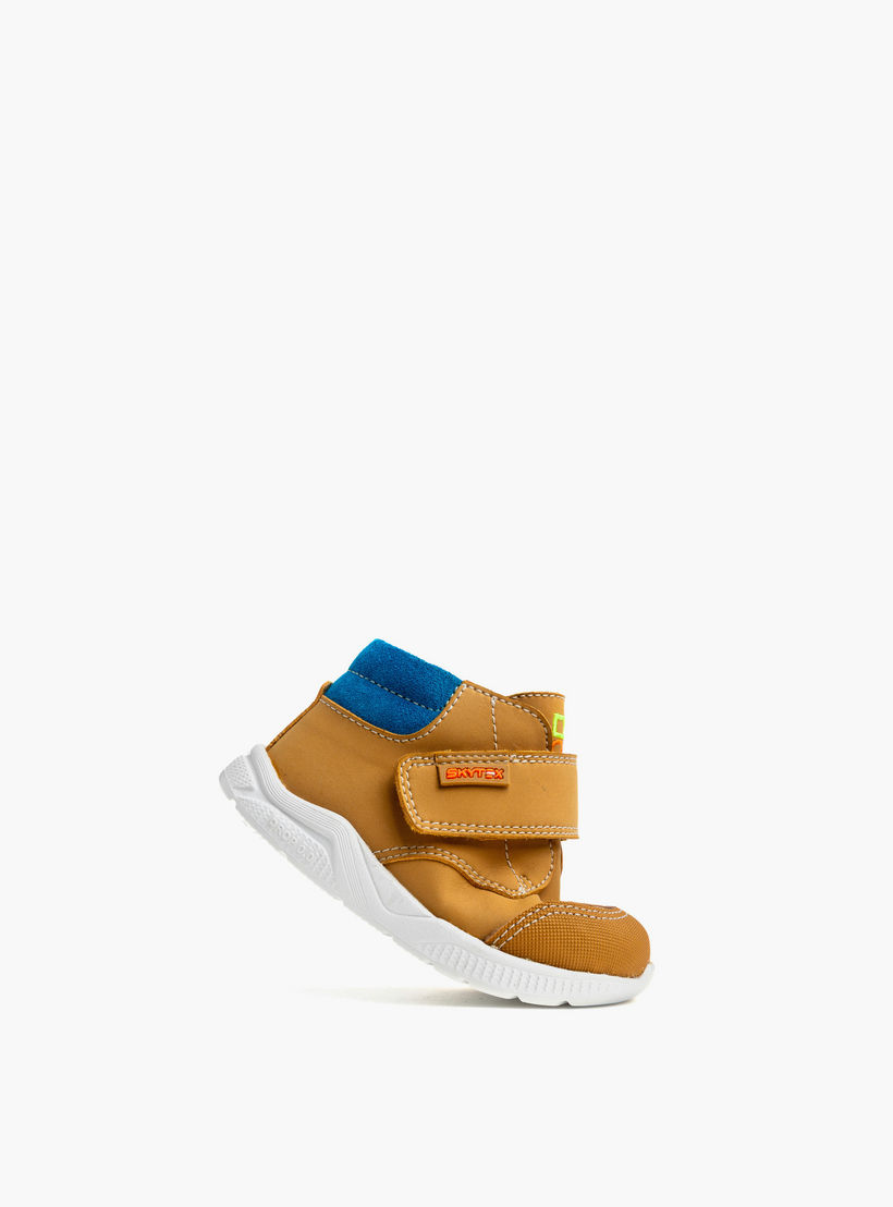 أبوات بشريط إغلاق لاصق وتفاصيل حياكة من بابلوسكي-baby-boys-shoes-closedshoes-image-4