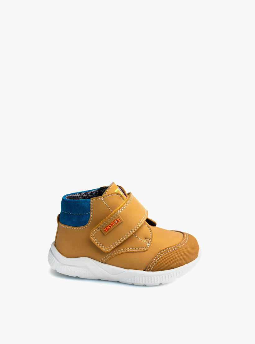 أبوات بشريط إغلاق لاصق وتفاصيل حياكة من بابلوسكي-baby-boys-shoes-closedshoes-image-7