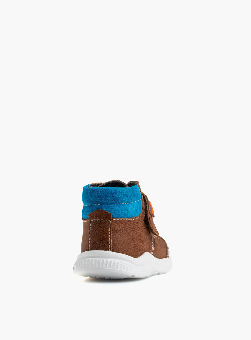 أبوات بشريط إغلاق لاصق وتفاصيل حياكة من بابلوسكي-baby-boys-shoes-closedshoes-image-2