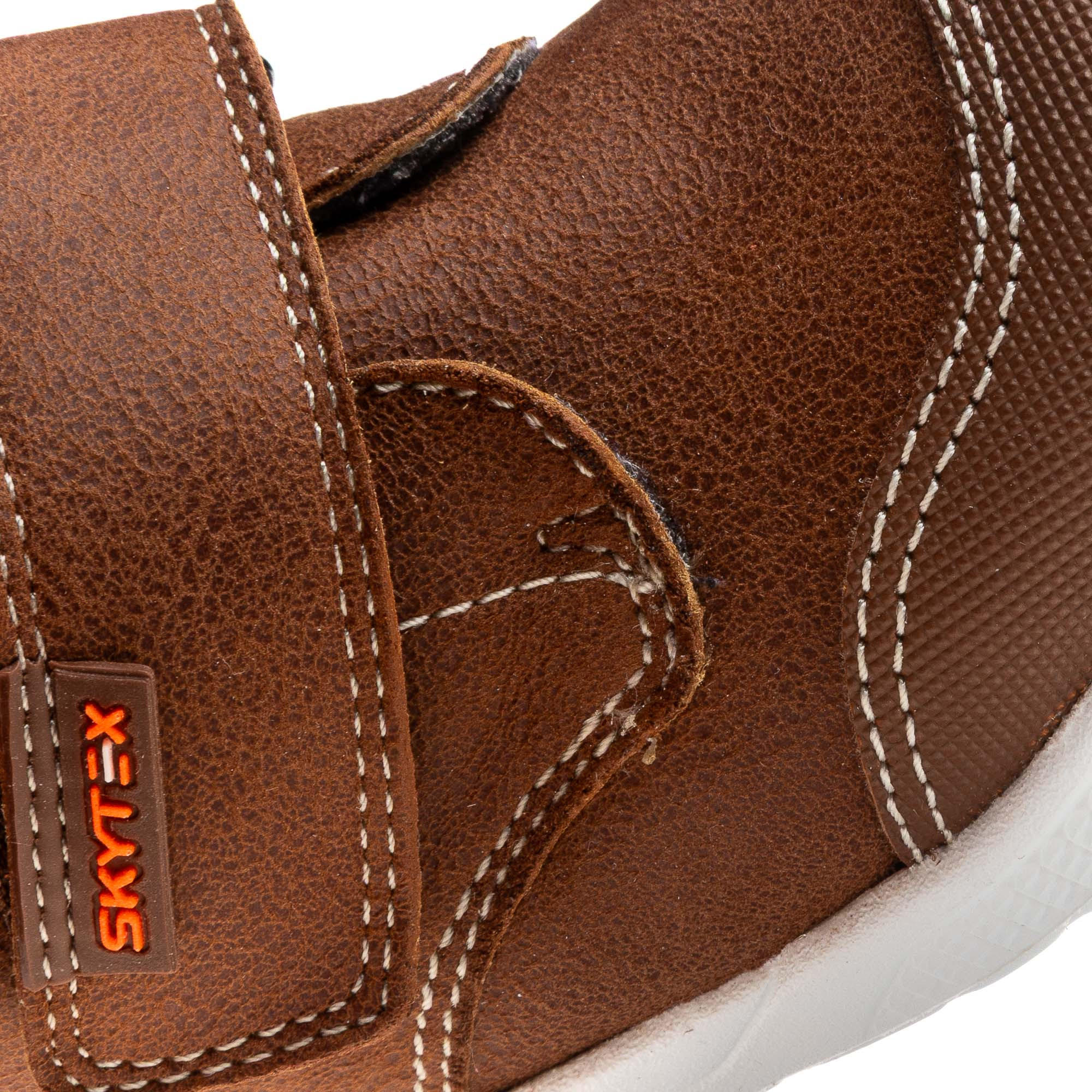 أبوات بشريط إغلاق لاصق وتفاصيل حياكة من بابلوسكي-baby-boys-shoes-closedshoes-image-6