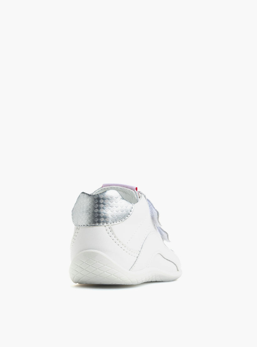 حذاء سنيكرز جلد بشريط لاصق للبنات من بابلوسكي-baby-girls-shoes-closedshoes-image-2