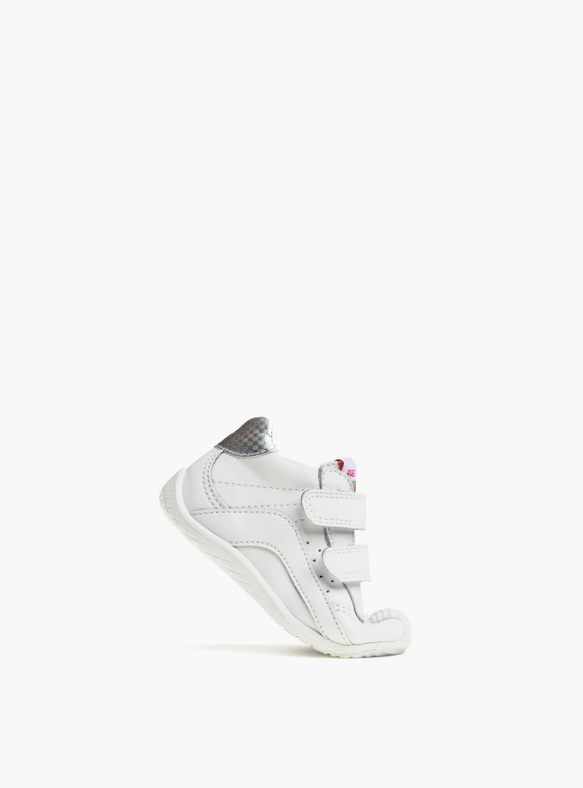 حذاء سنيكرز جلد بشريط لاصق للبنات من بابلوسكي-baby-girls-shoes-closedshoes-image-4