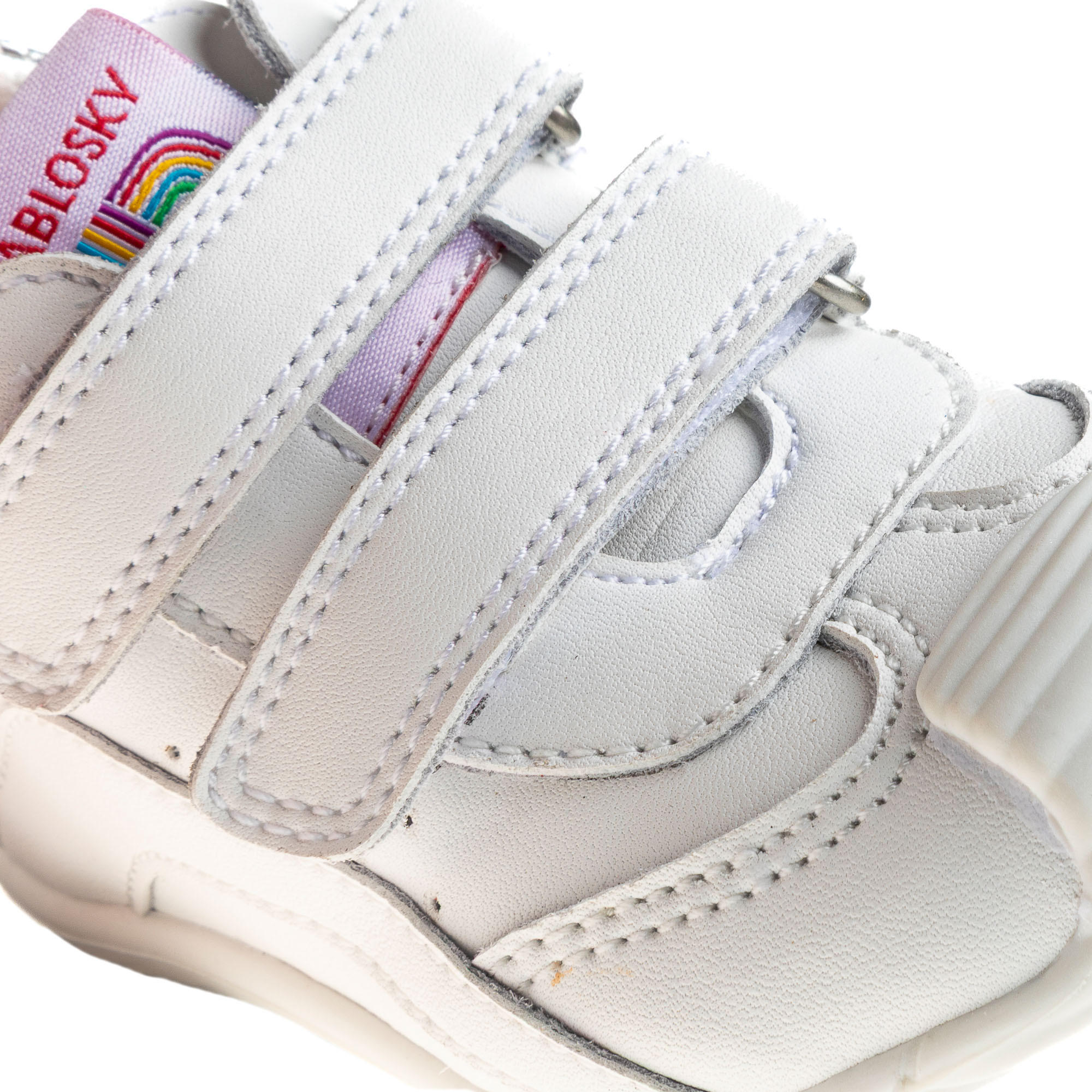حذاء سنيكرز جلد بشريط لاصق للبنات من بابلوسكي-baby-girls-shoes-closedshoes-image-6
