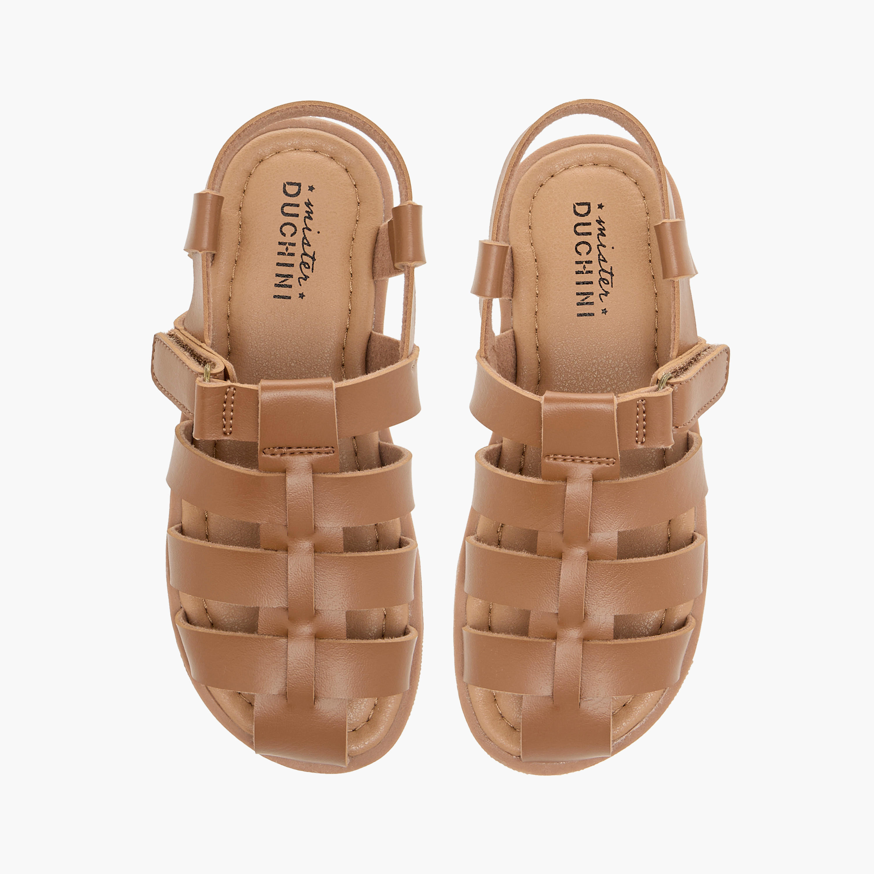 صندل سادة بشريط إغلاق لاصق من مستر دوتشيني-boys-shoes-sandals-image-1