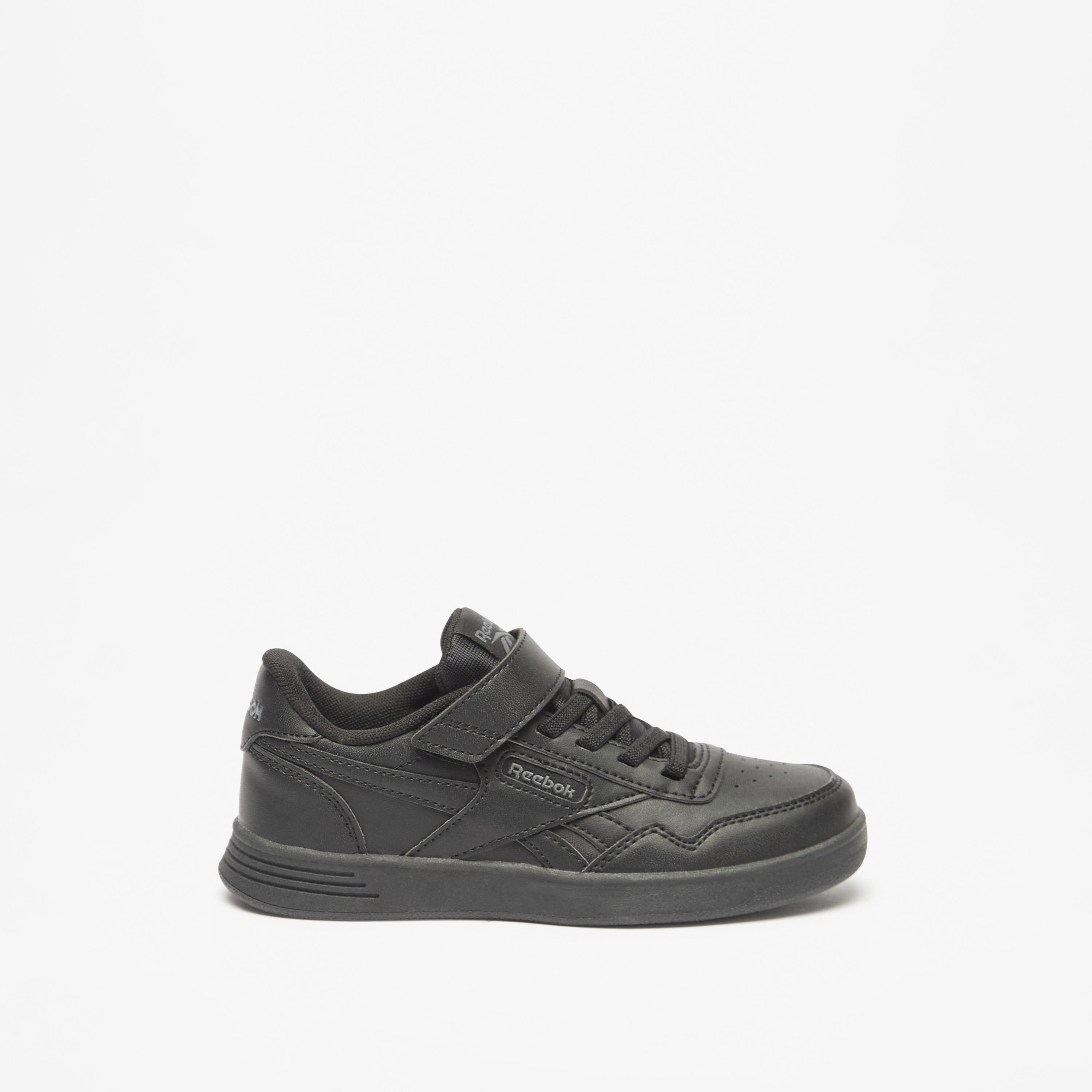 حذاء رياضي بشريط إغلاق لاصق وتفاصيل الشعار للأطفال من ريبوك - COURT ADVANCE-sports-boys-shoes-image-3