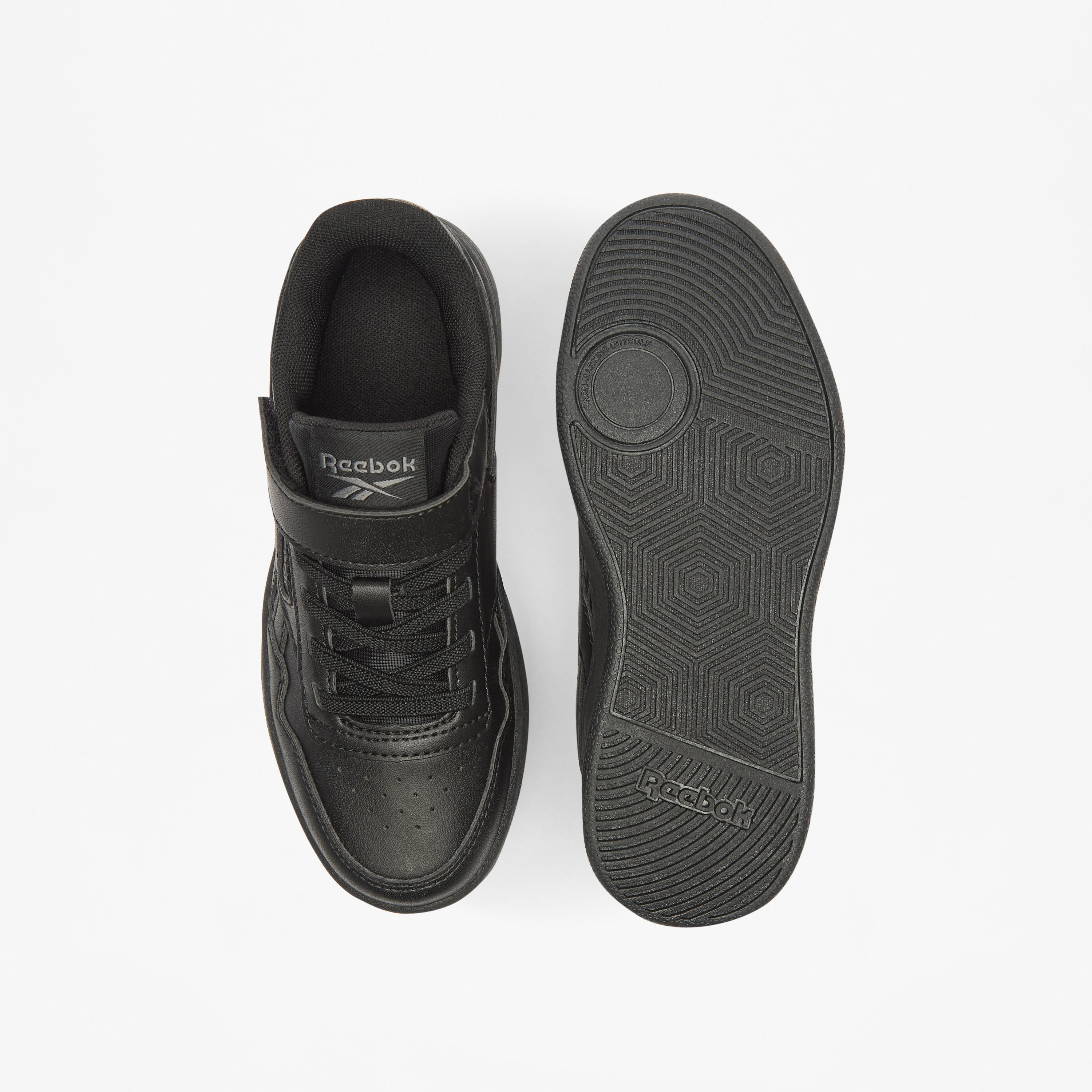 حذاء رياضي بشريط إغلاق لاصق وتفاصيل الشعار للأطفال من ريبوك - COURT ADVANCE-sports-boys-shoes-image-4