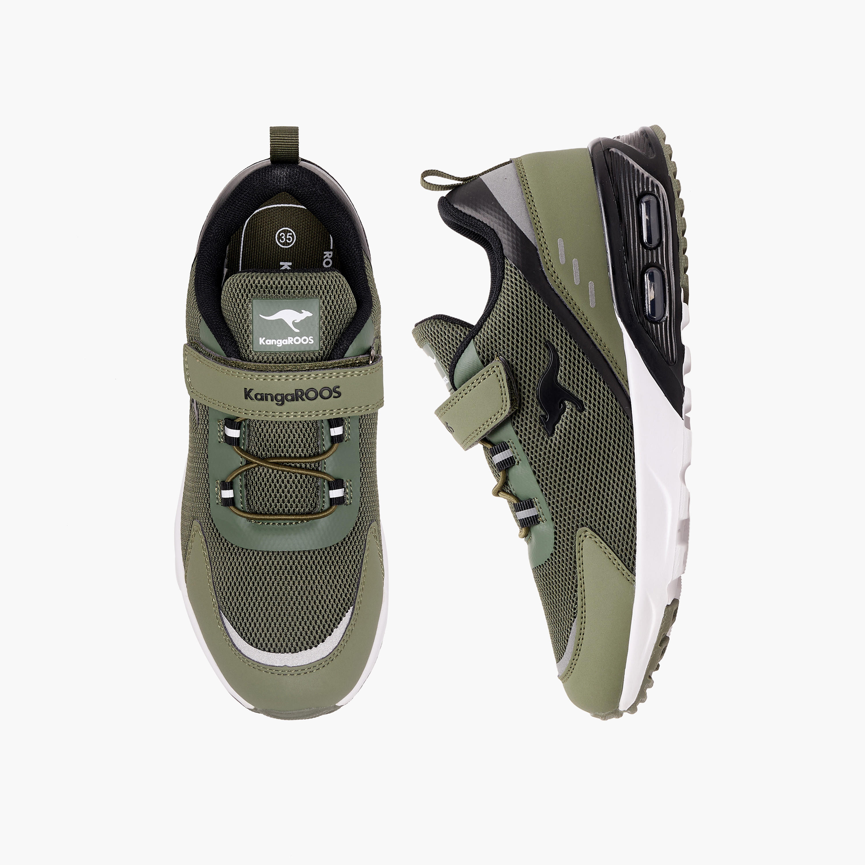 KangaROOS Boys Hook & Loop Sports Shoes-sports-boys-shoes-image-1