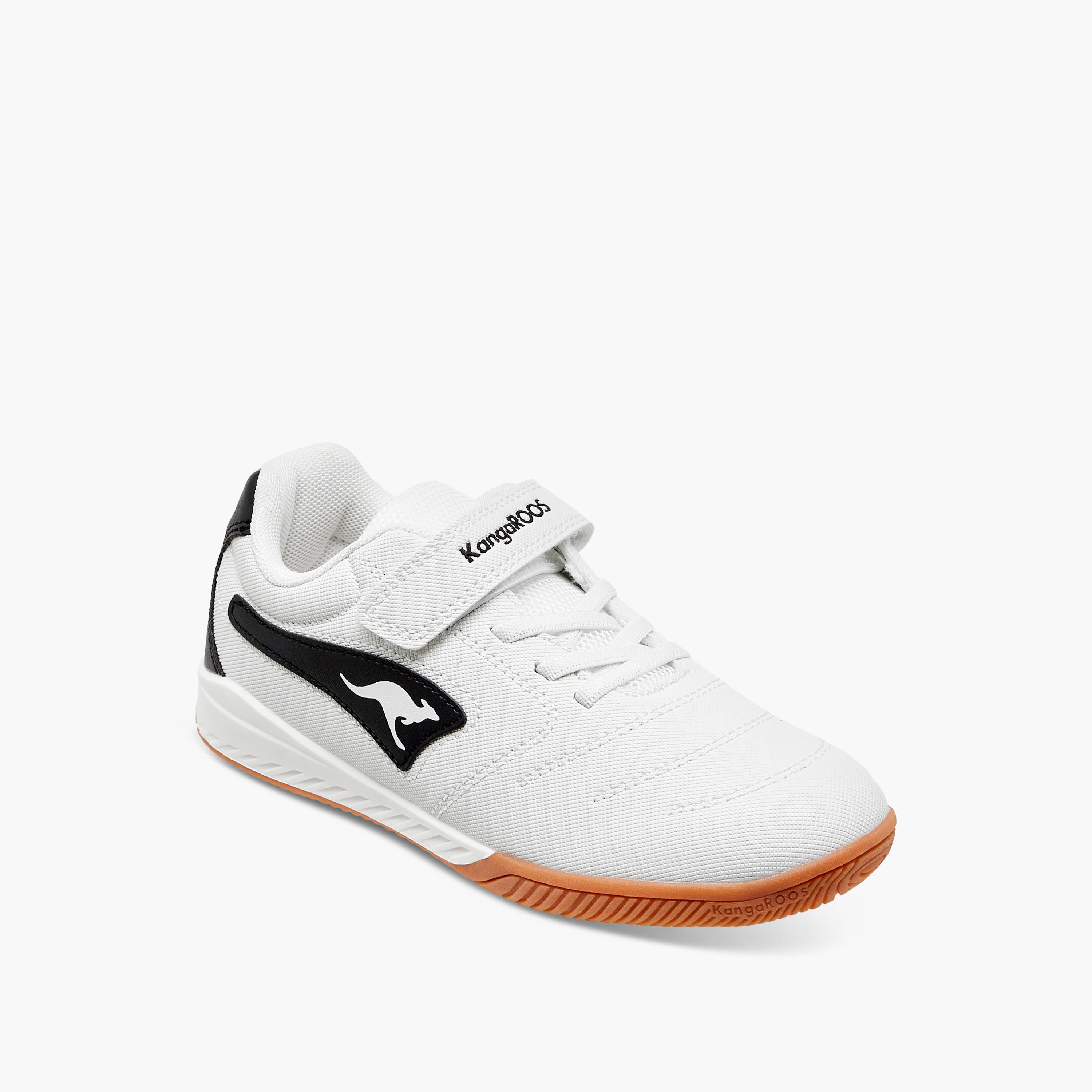 حذاء سنيكرز بشريط إغلاق لاصق وزخارف شعار للأولاد من كانجاروز-boys-shoes-sneakers-image-2