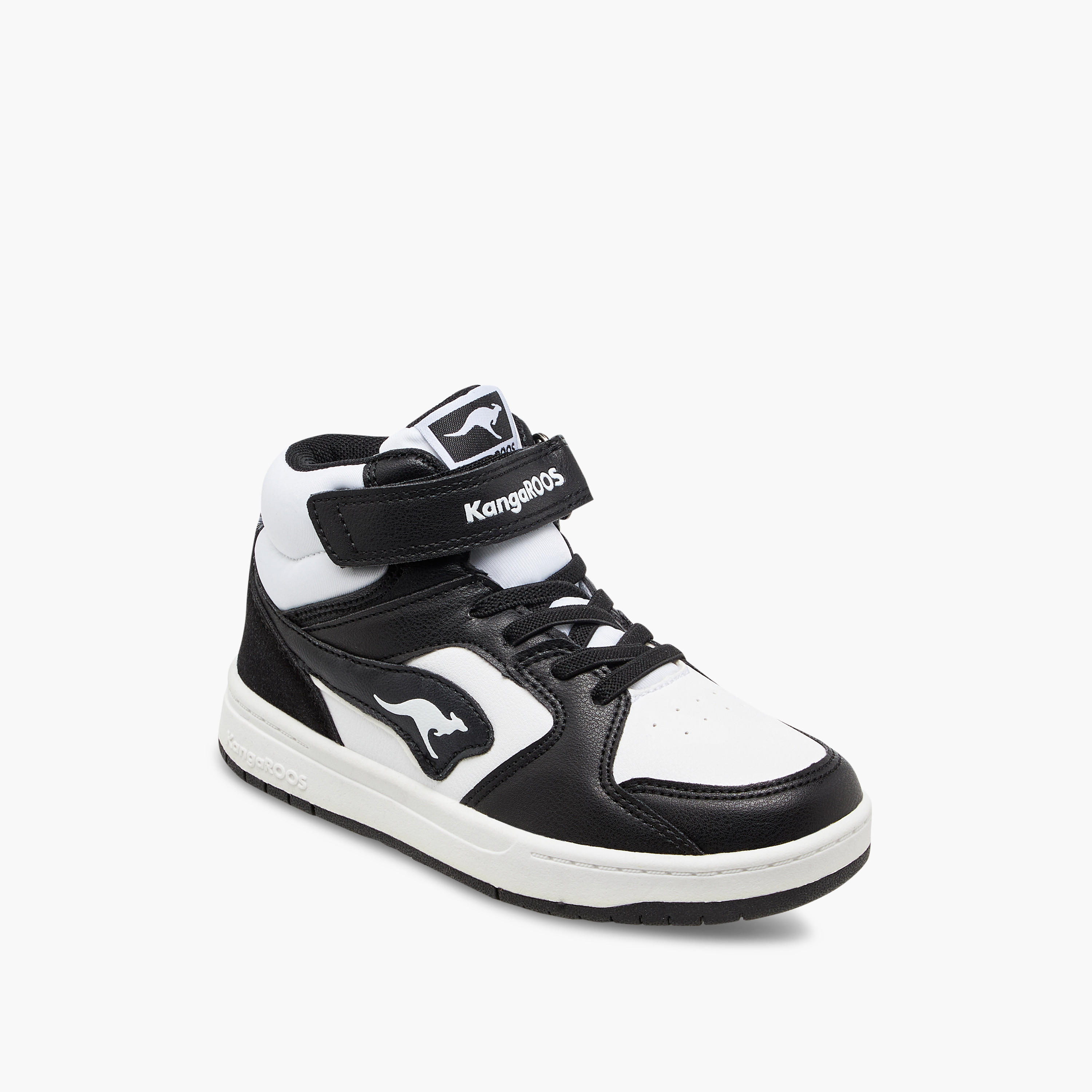 حذاء سنيكرز بقوالب ملونة ورقبة عالية وشريط إغلاق لاصق للأولاد من كانجاروز-boys-shoes-sneakers-image-2