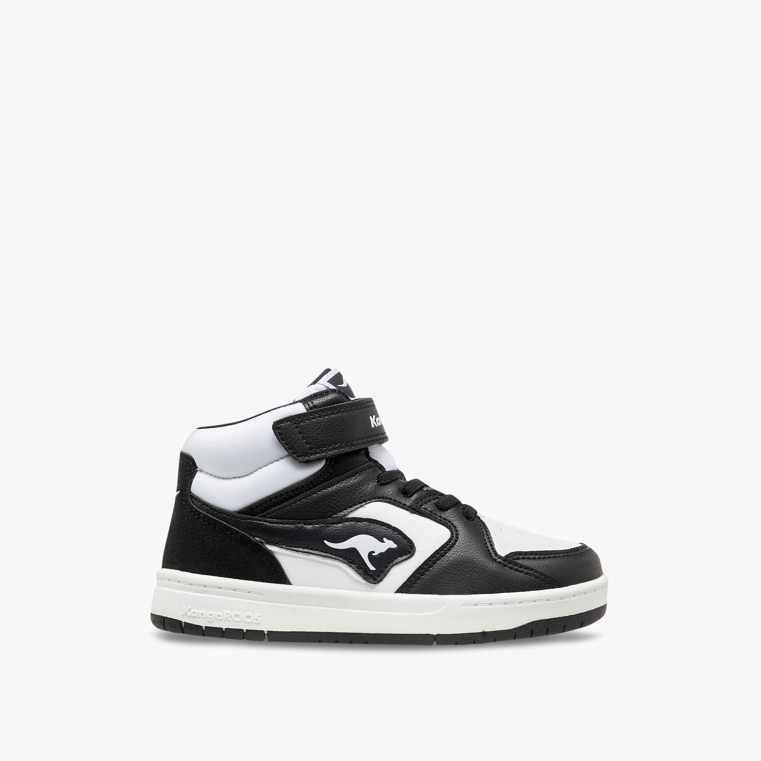 حذاء سنيكرز بقوالب ملونة ورقبة عالية وشريط إغلاق لاصق للأولاد من كانجاروز-boys-shoes-sneakers-image-3
