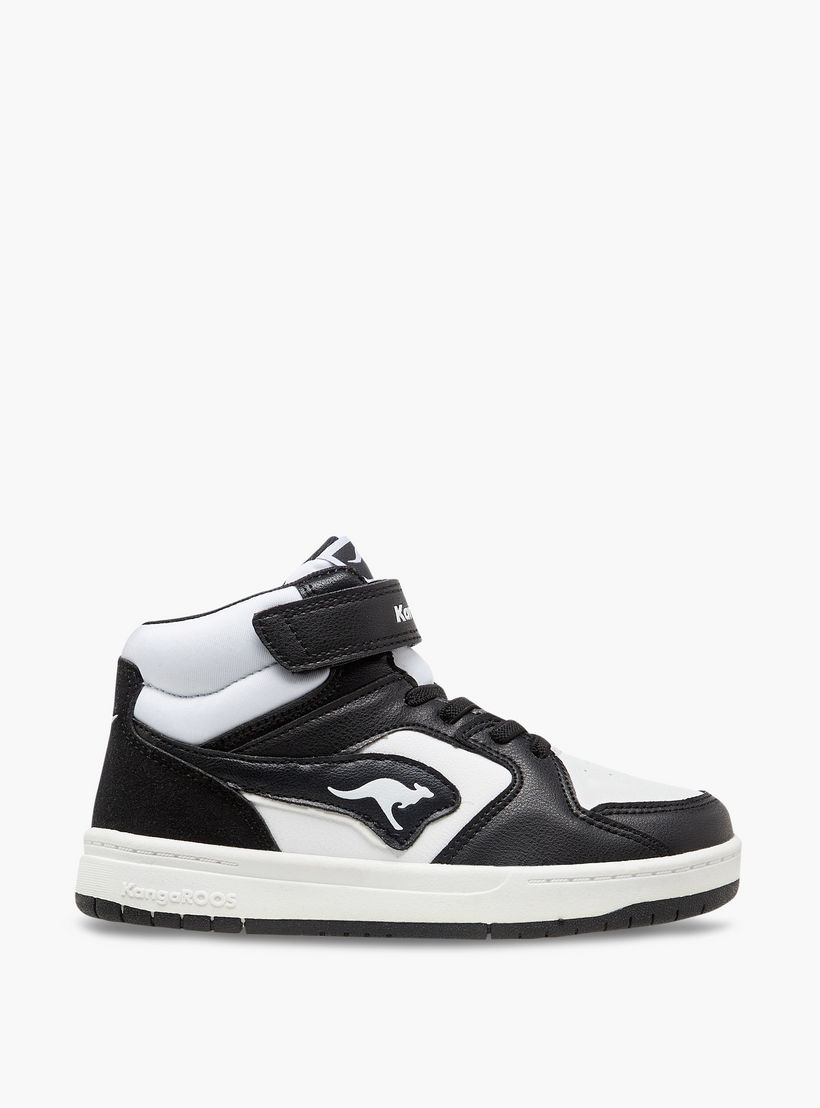 حذاء سنيكرز بقوالب ملونة ورقبة عالية وشريط إغلاق لاصق للأولاد من كانجاروز-boys-shoes-sneakers-image-3