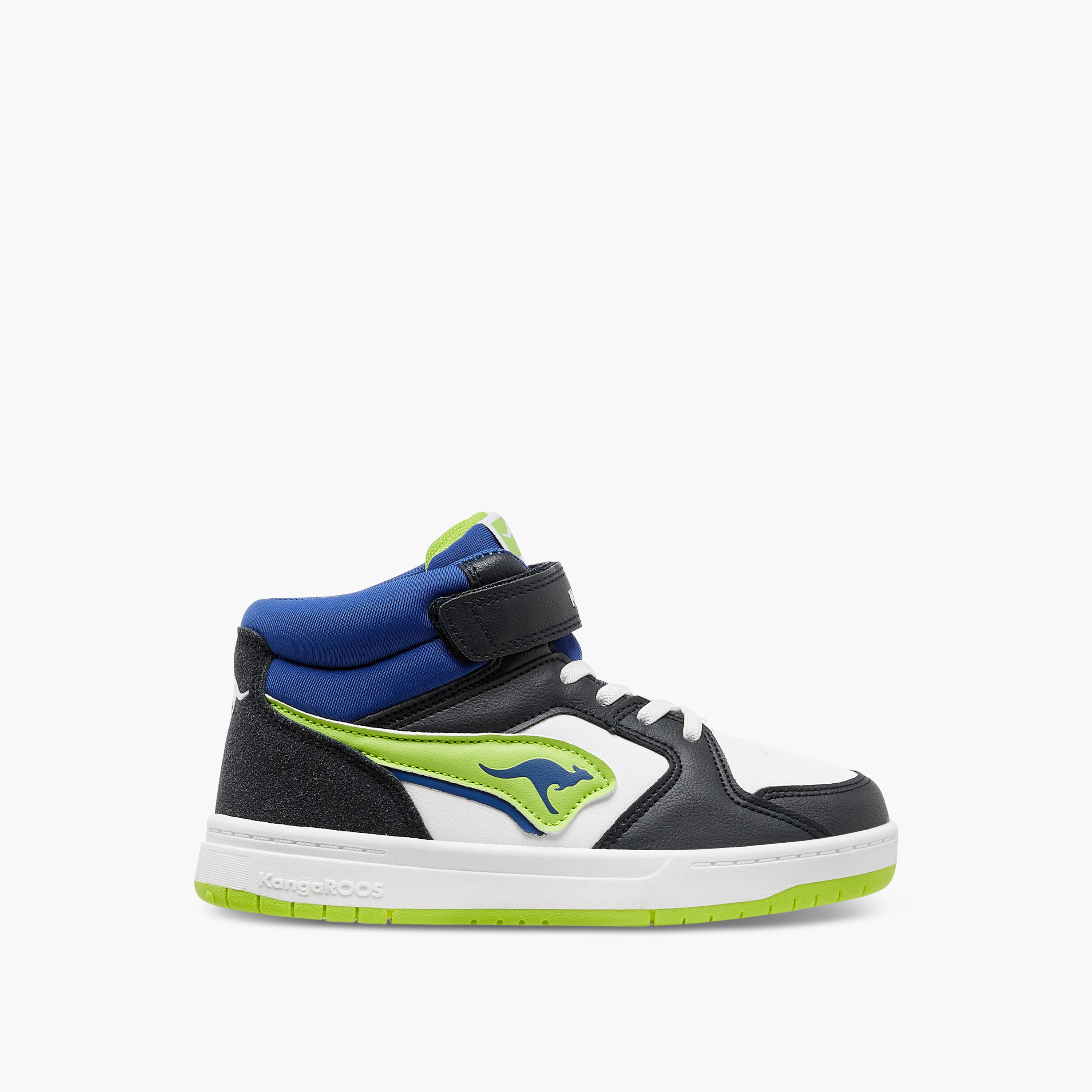 حذاء سنيكرز بقوالب ملونة ورقبة عالية وشريط إغلاق لاصق للأولاد من كانجاروز-boys-shoes-sneakers-image-3