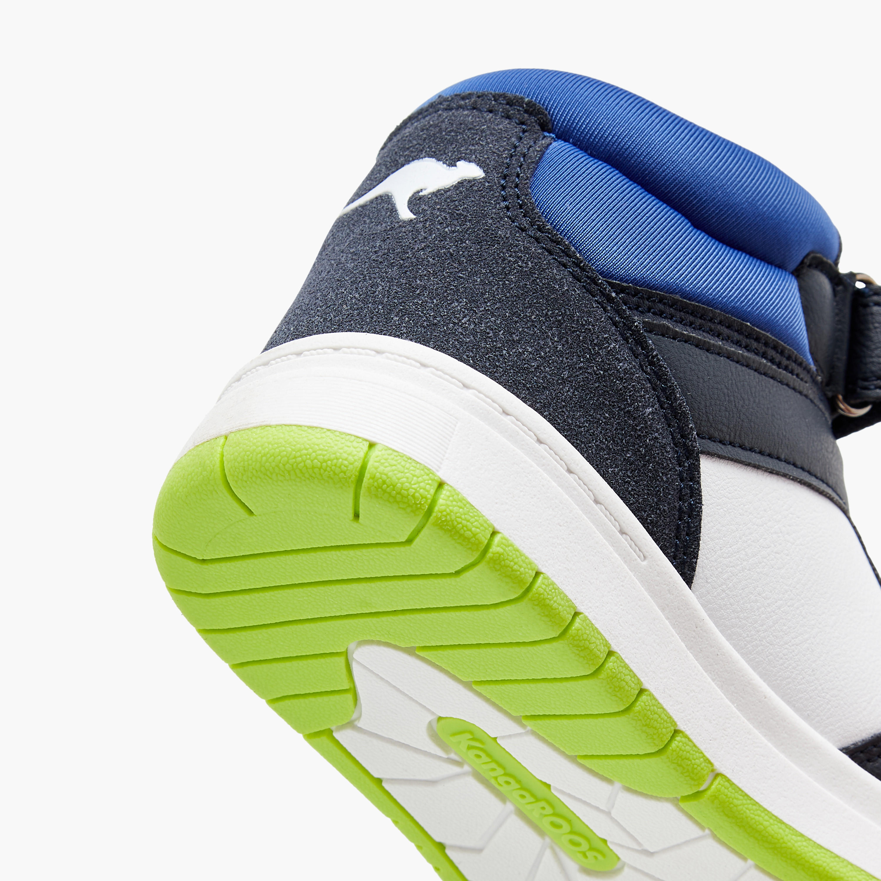 حذاء سنيكرز بقوالب ملونة ورقبة عالية وشريط إغلاق لاصق للأولاد من كانجاروز-boys-shoes-sneakers-image-5