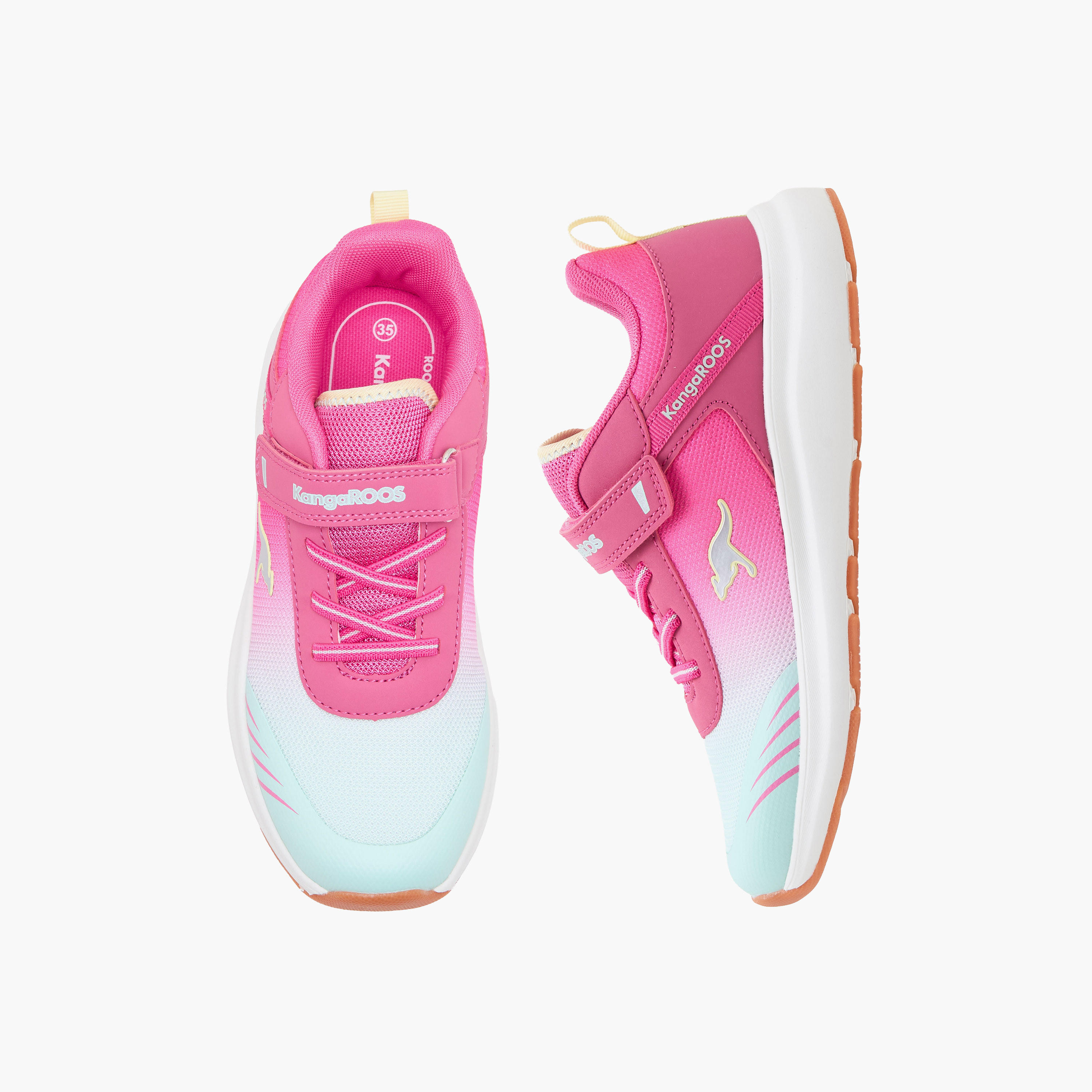حذاء رياضي بشريط إغلاق لاصق للنساء من كانجاروز-girls-shoes-sports-image-1