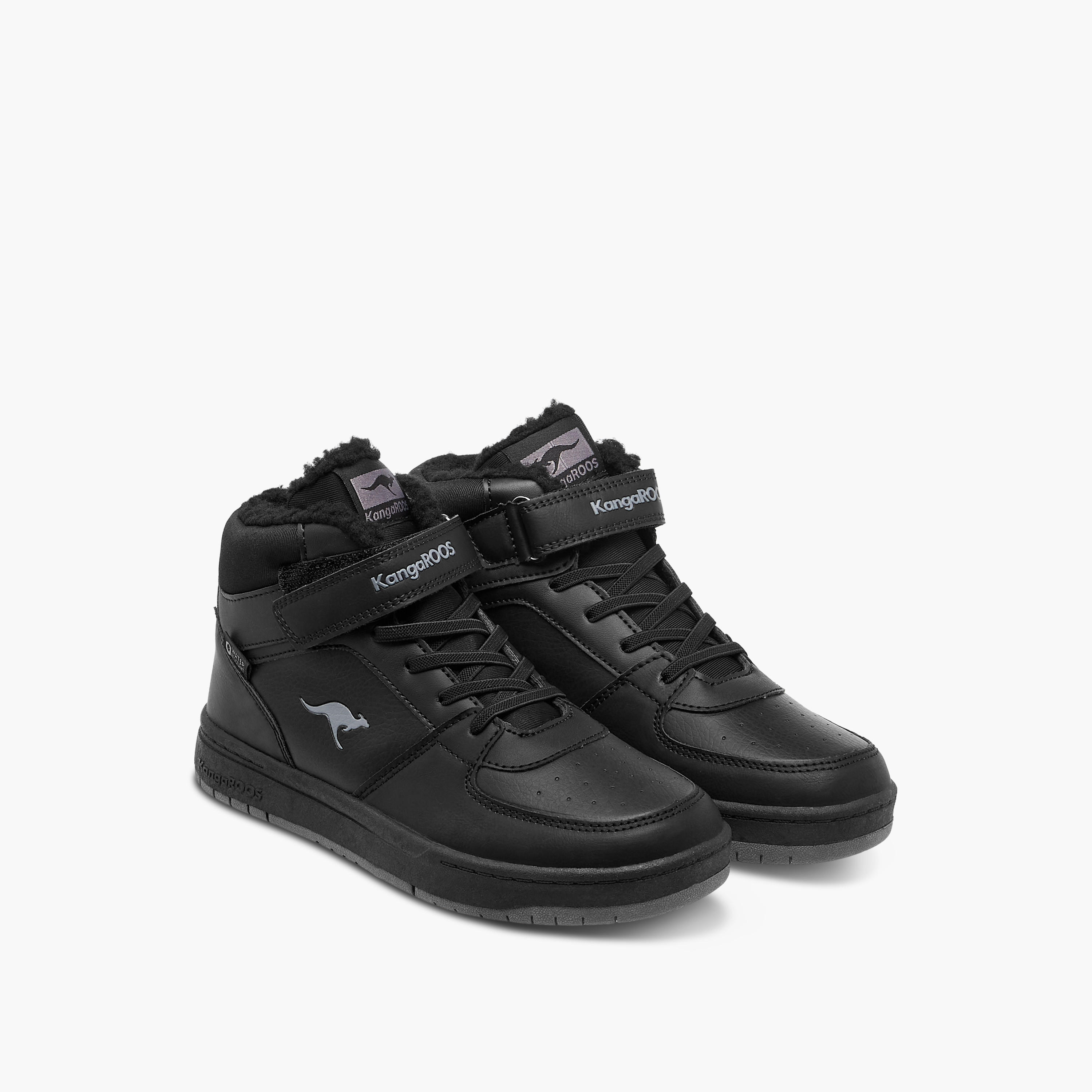 حذاء سنيكرز متعدد التصاميم برقبة عالية وشريط إغلاق لاصق للأولاد من كانجاروز-boys-shoes-sneakers-image-1