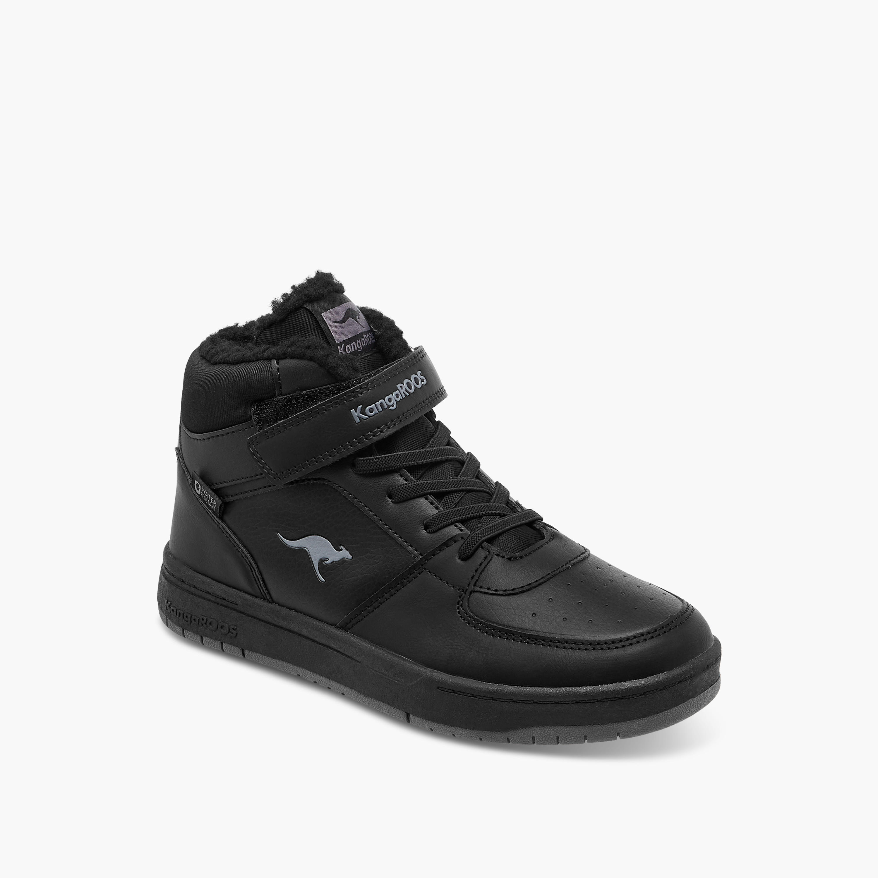 حذاء سنيكرز متعدد التصاميم برقبة عالية وشريط إغلاق لاصق للأولاد من كانجاروز-boys-shoes-sneakers-image-2