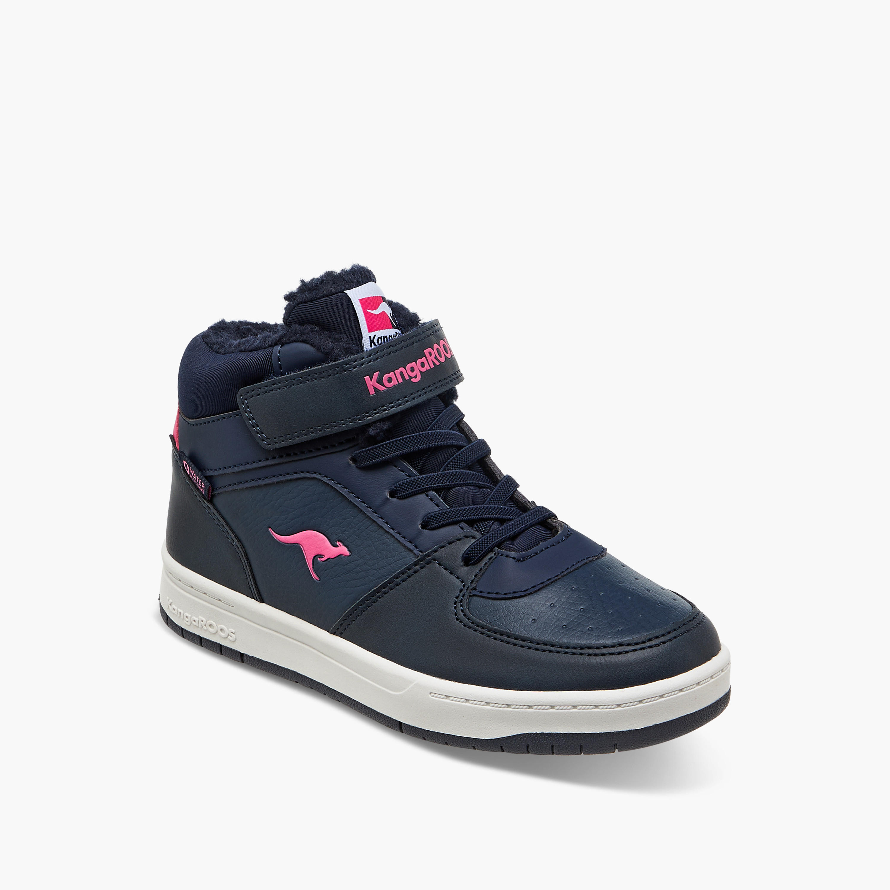 حذاء برقبة عالية وشريط لاصق للبنات من كانجاروس-girls-shoes-sports-image-2