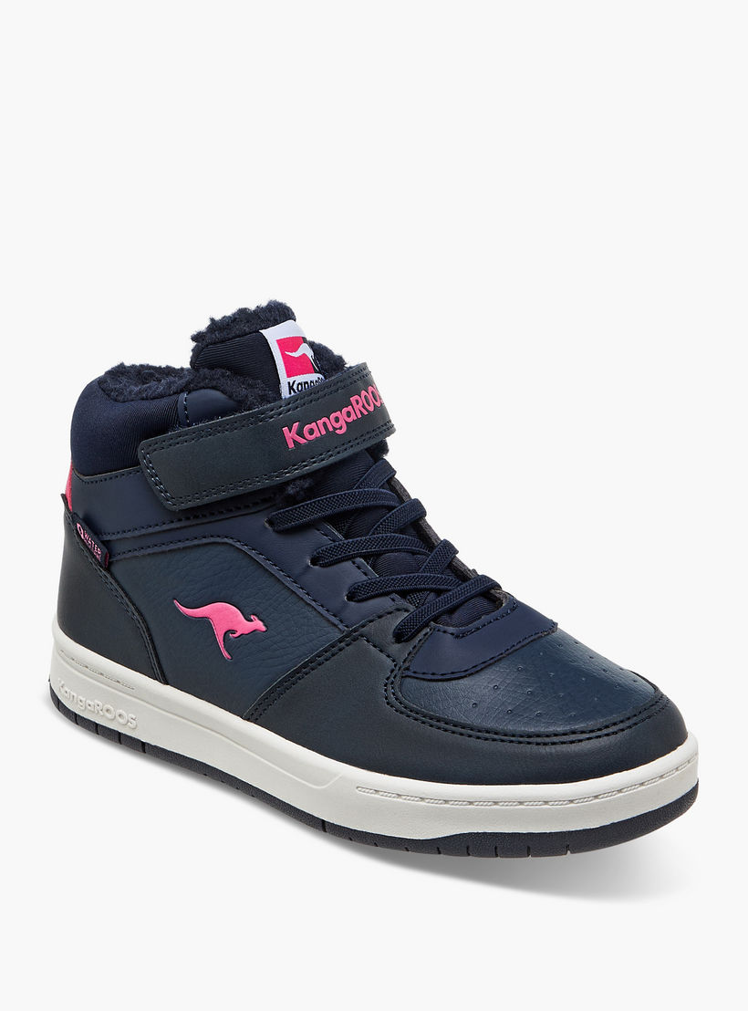 حذاء برقبة عالية وشريط لاصق للبنات من كانجاروس-girls-shoes-sports-image-2