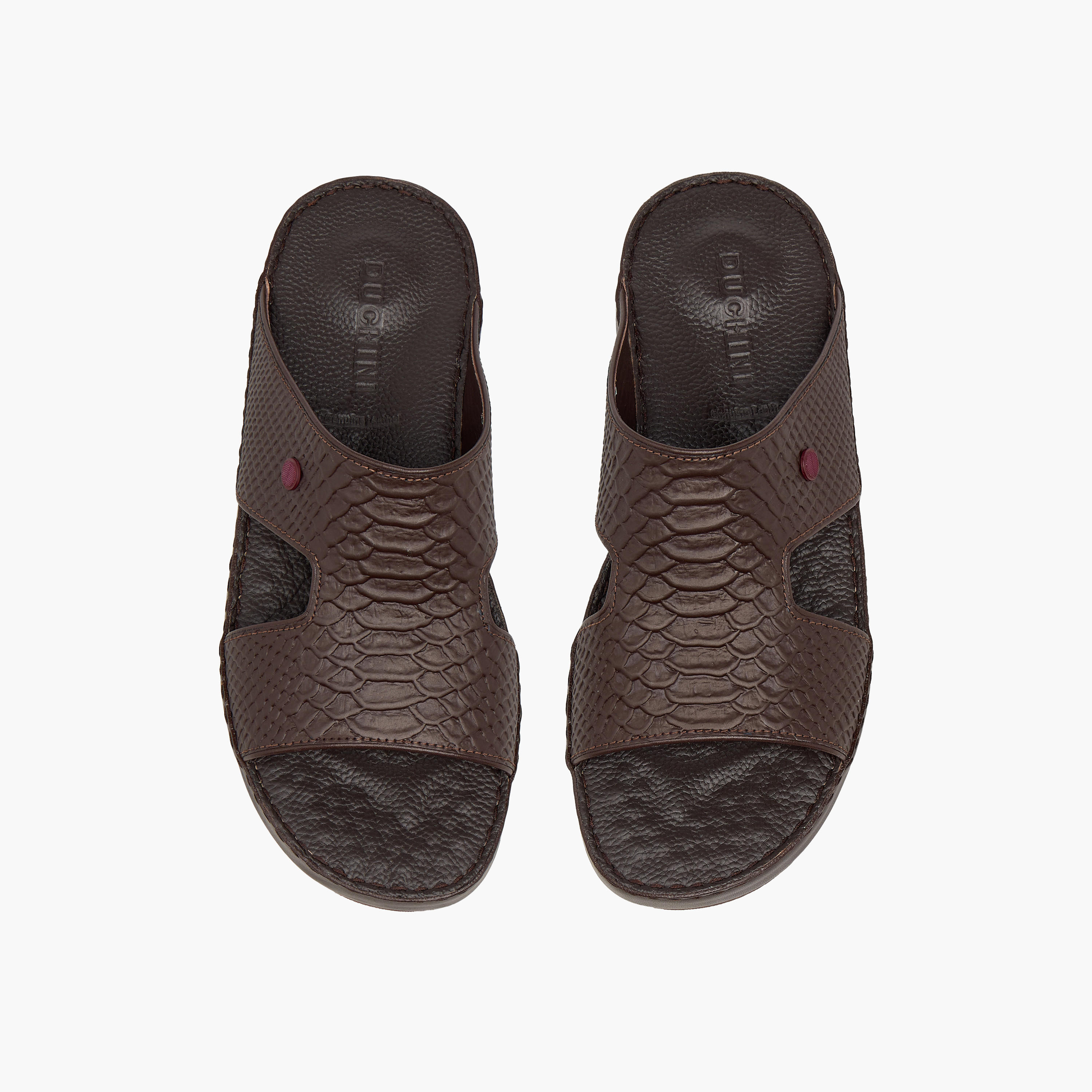 صندل عربي جلد بارز الملمس للرجال من دوشيني-men-shoes-sandals-image-1