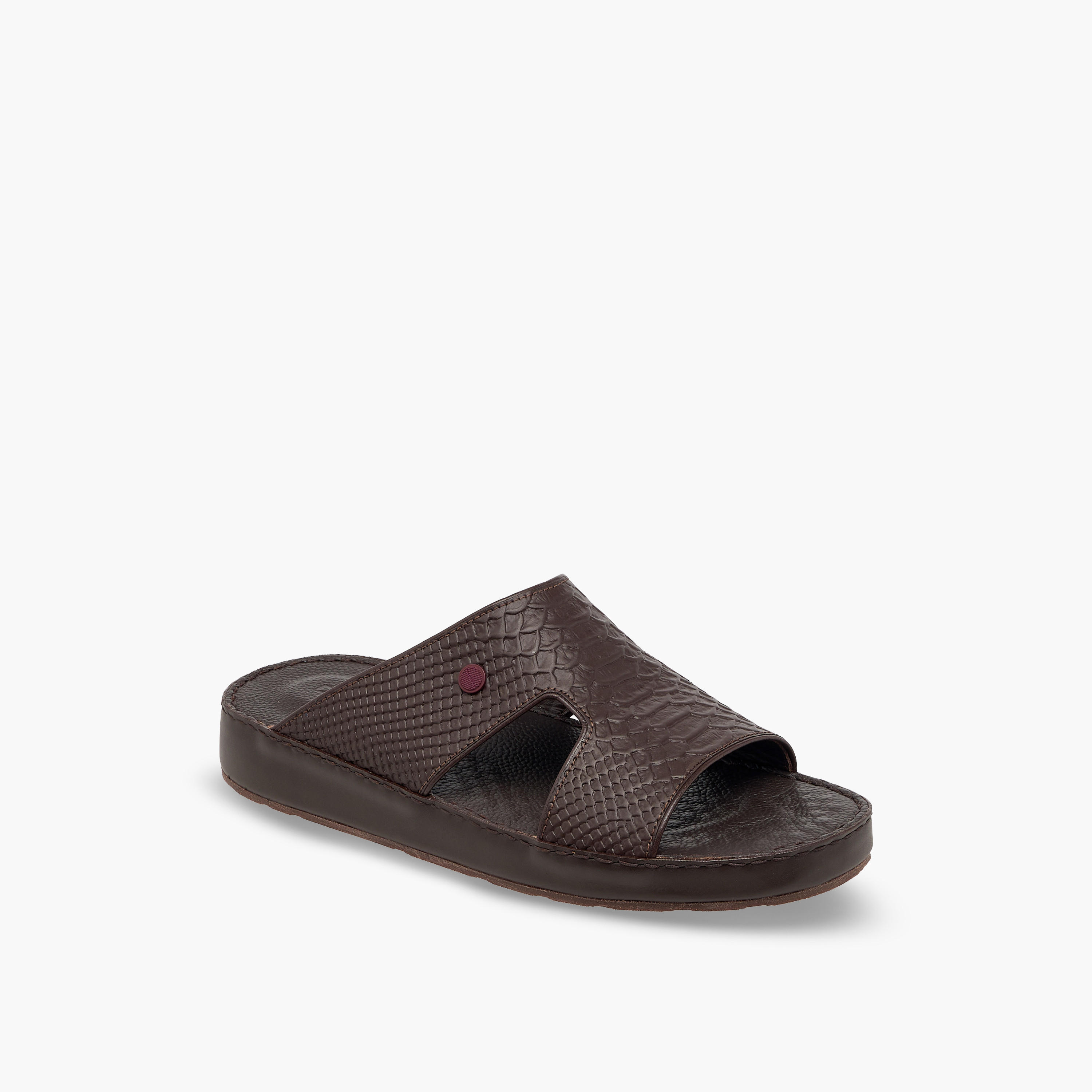 صندل عربي جلد بارز الملمس للرجال من دوشيني-men-shoes-sandals-image-2