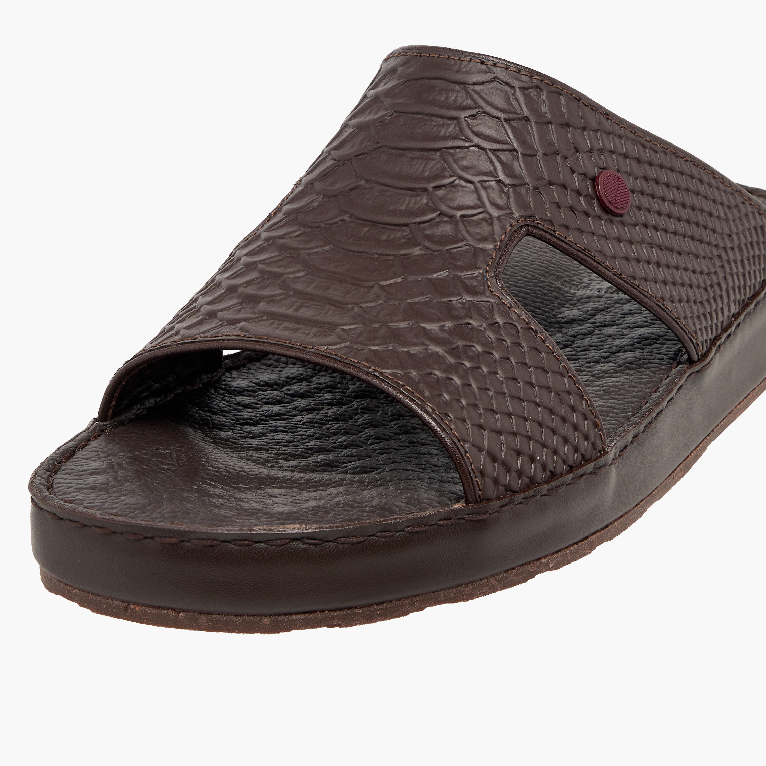 صندل عربي جلد بارز الملمس للرجال من دوشيني-men-shoes-sandals-image-4