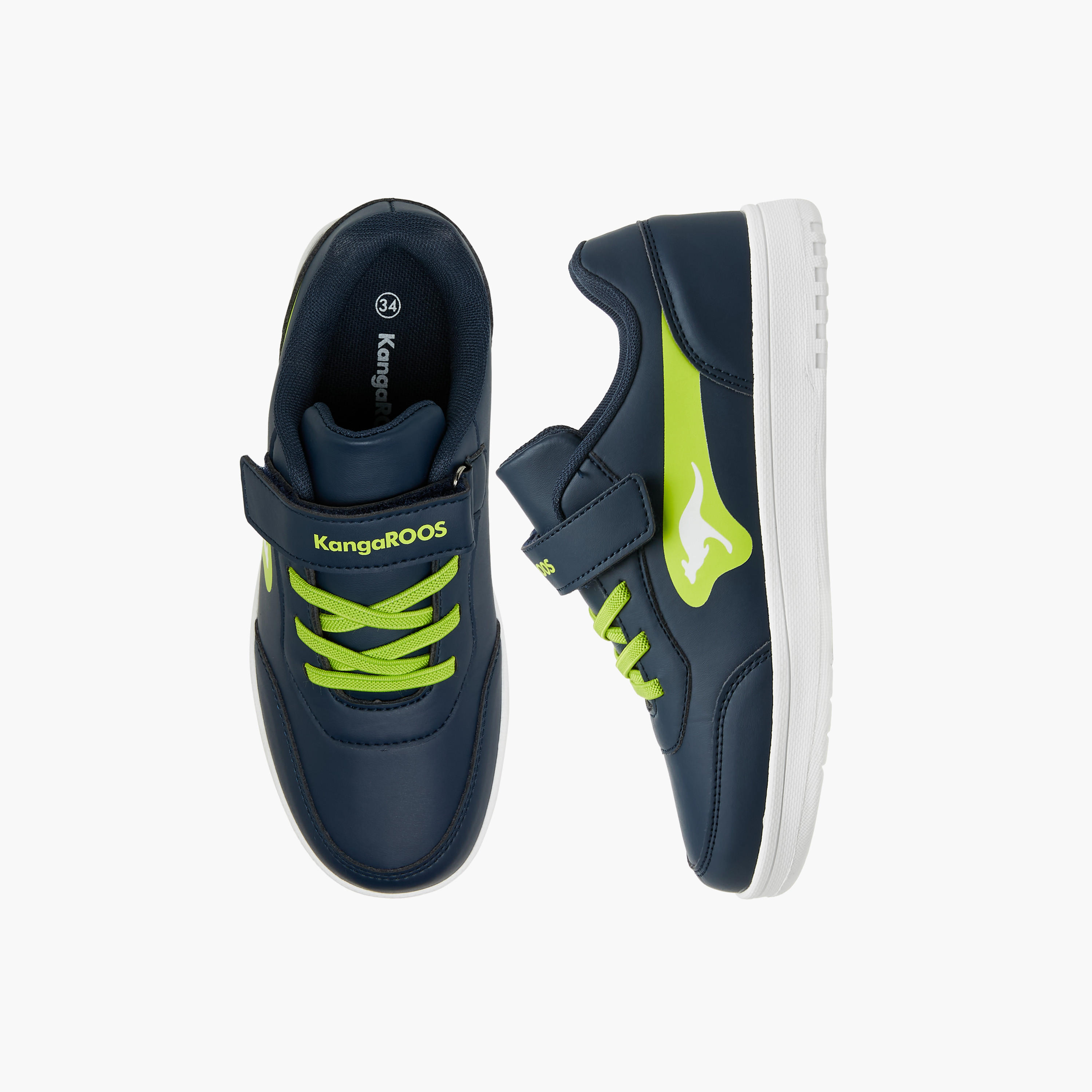 حذاء سنيكرز متعدد التصاميم بشريط إغلاق لاصق للأولاد من كانجاروز-boys-shoes-sneakers-image-1