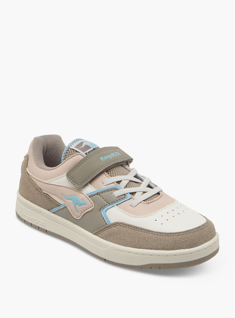 حذاء سنيكرز متعدد التصاميم بشريط إغلاق لاصق للبنات من كانجاروز-girls-shoes-sneakers-image-2