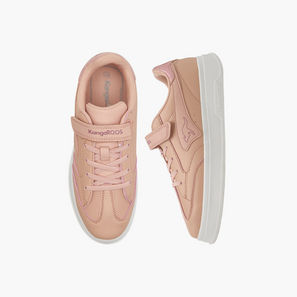 KangaROOS Kids Panelled Sneakers with Hook and Loop Closure-boys-shoes-schoolshoes-image-1