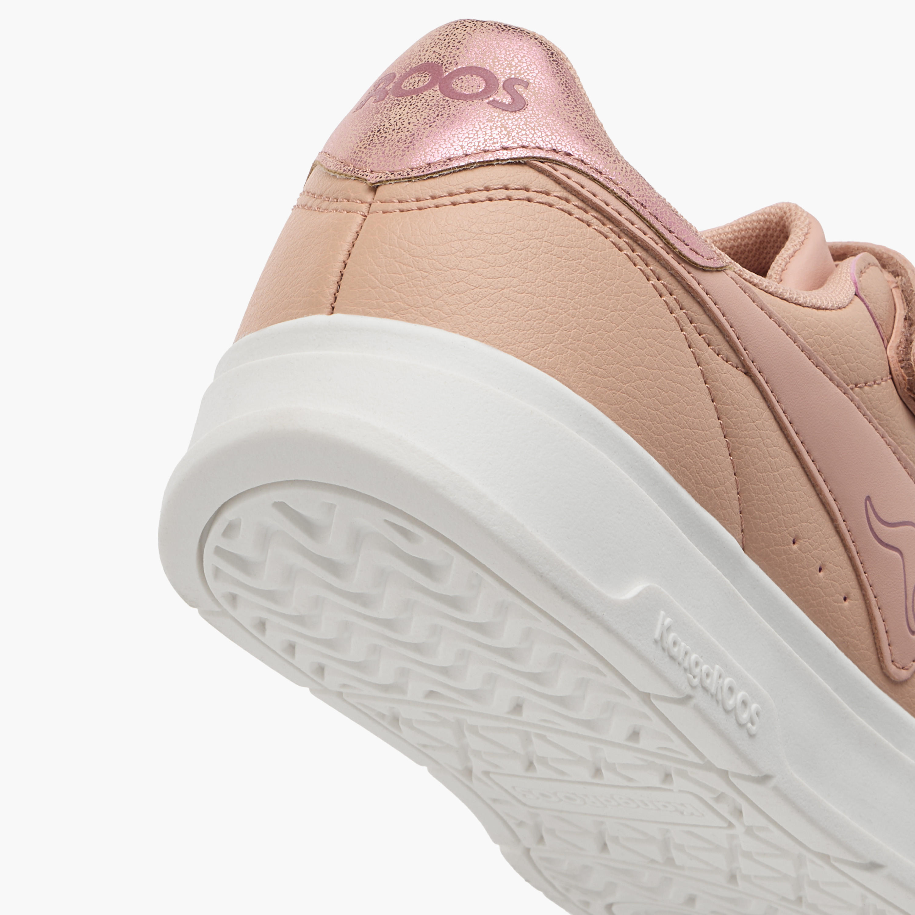 KangaROOS Kids Panelled Sneakers with Hook and Loop Closure-girls-shoes-sneakers-image-5