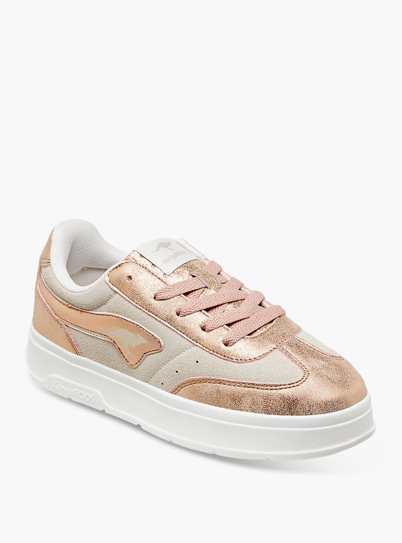 حذاء سنيكرز برباط إغلاق للبنات من كانجاروس-girls-shoes-sneakers-image-2